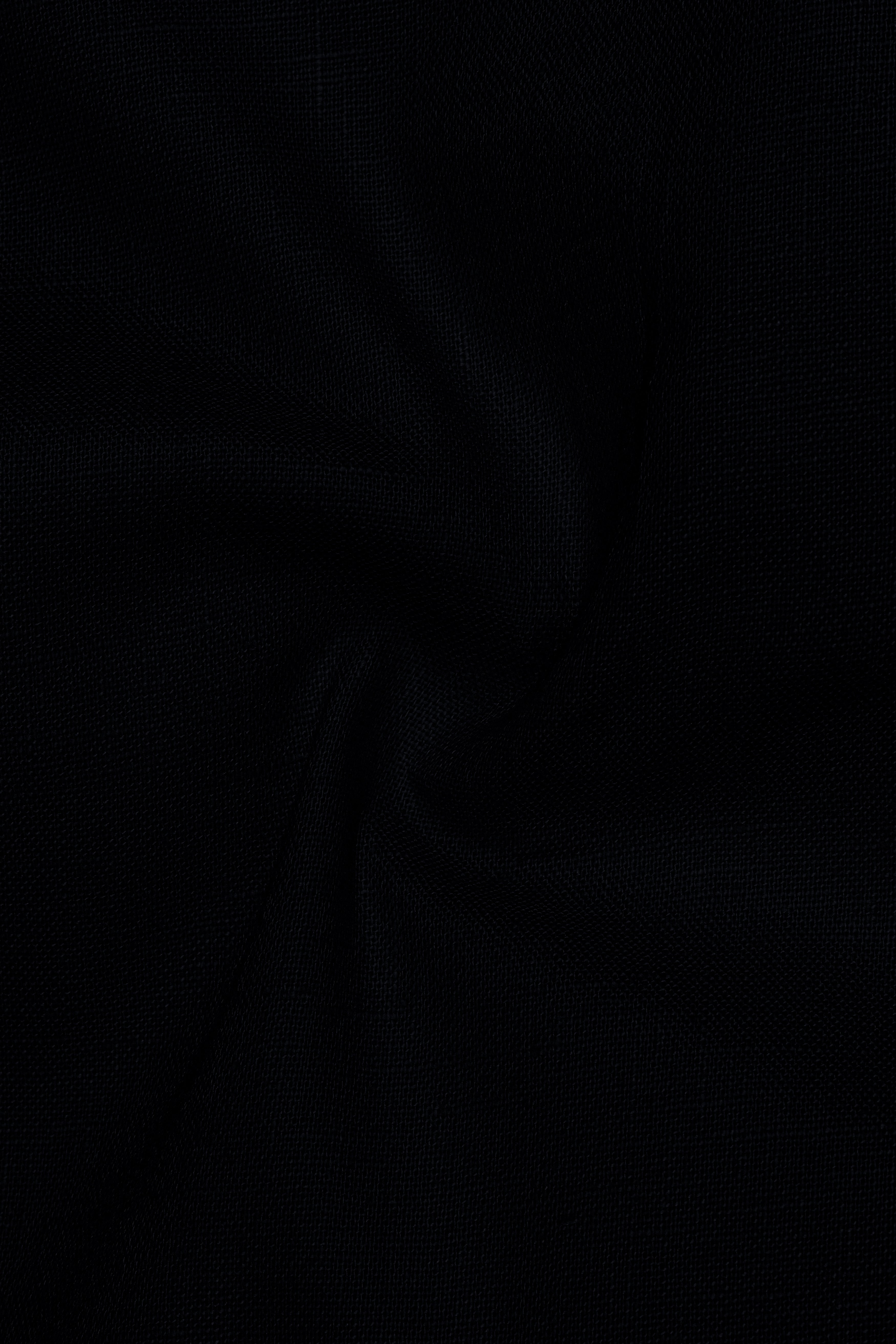 Vantor-Jade Black Luxurious Linen Dress Shirt