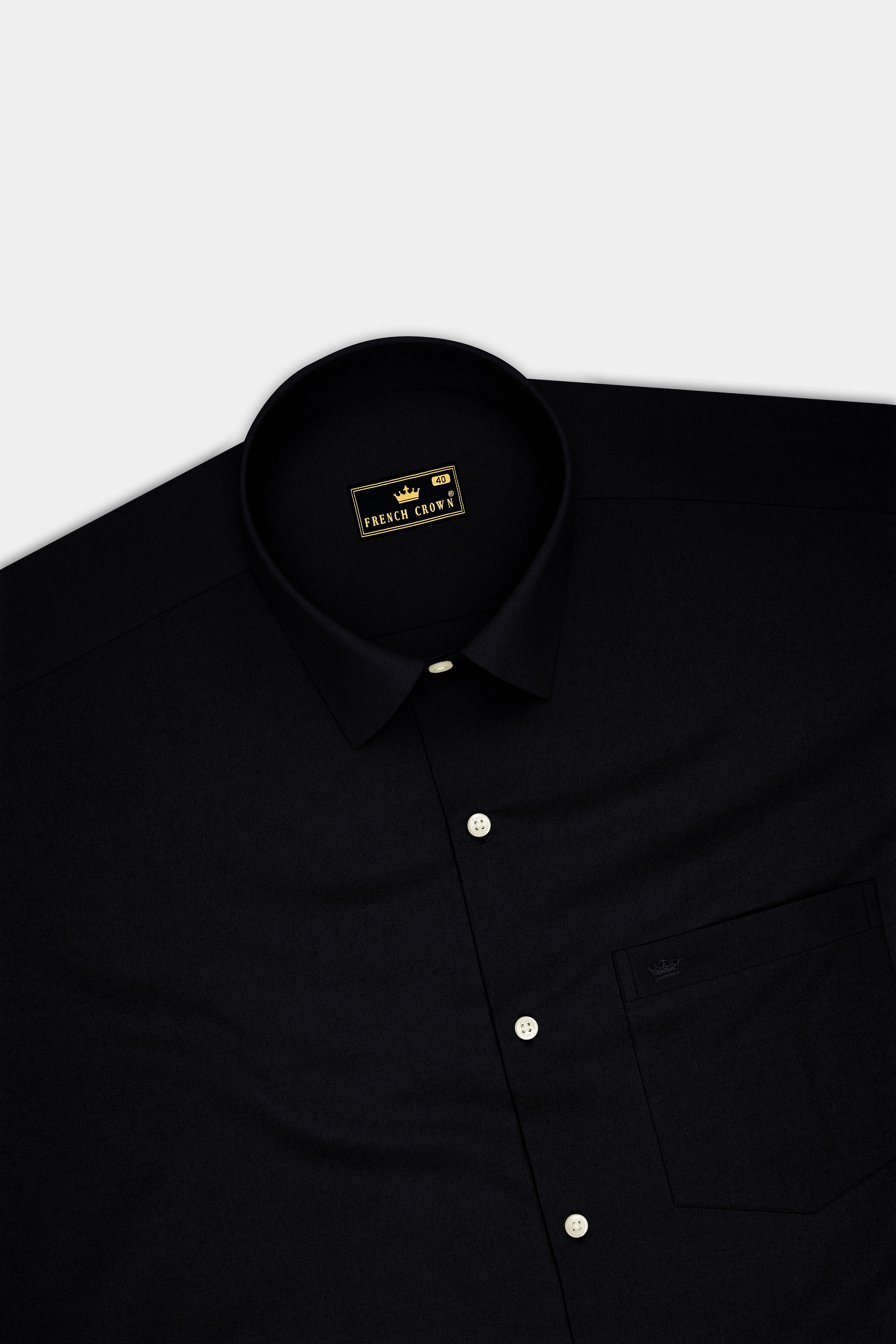 Sovereign-Jade Black Premium Giza Cotton Dress Shirt