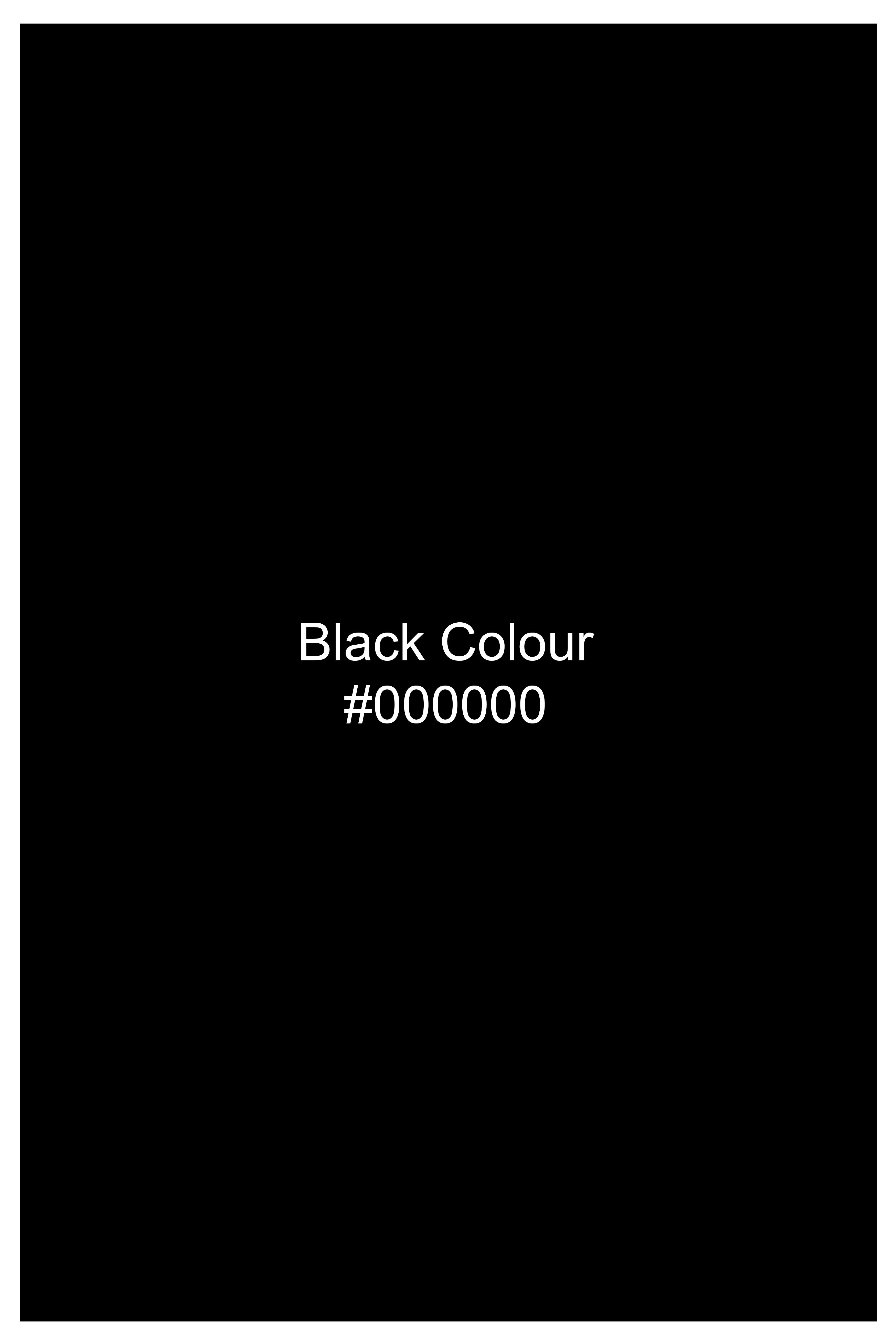 Sovereign-Jade Black Premium Giza Cotton Mandarin Casual Shirt