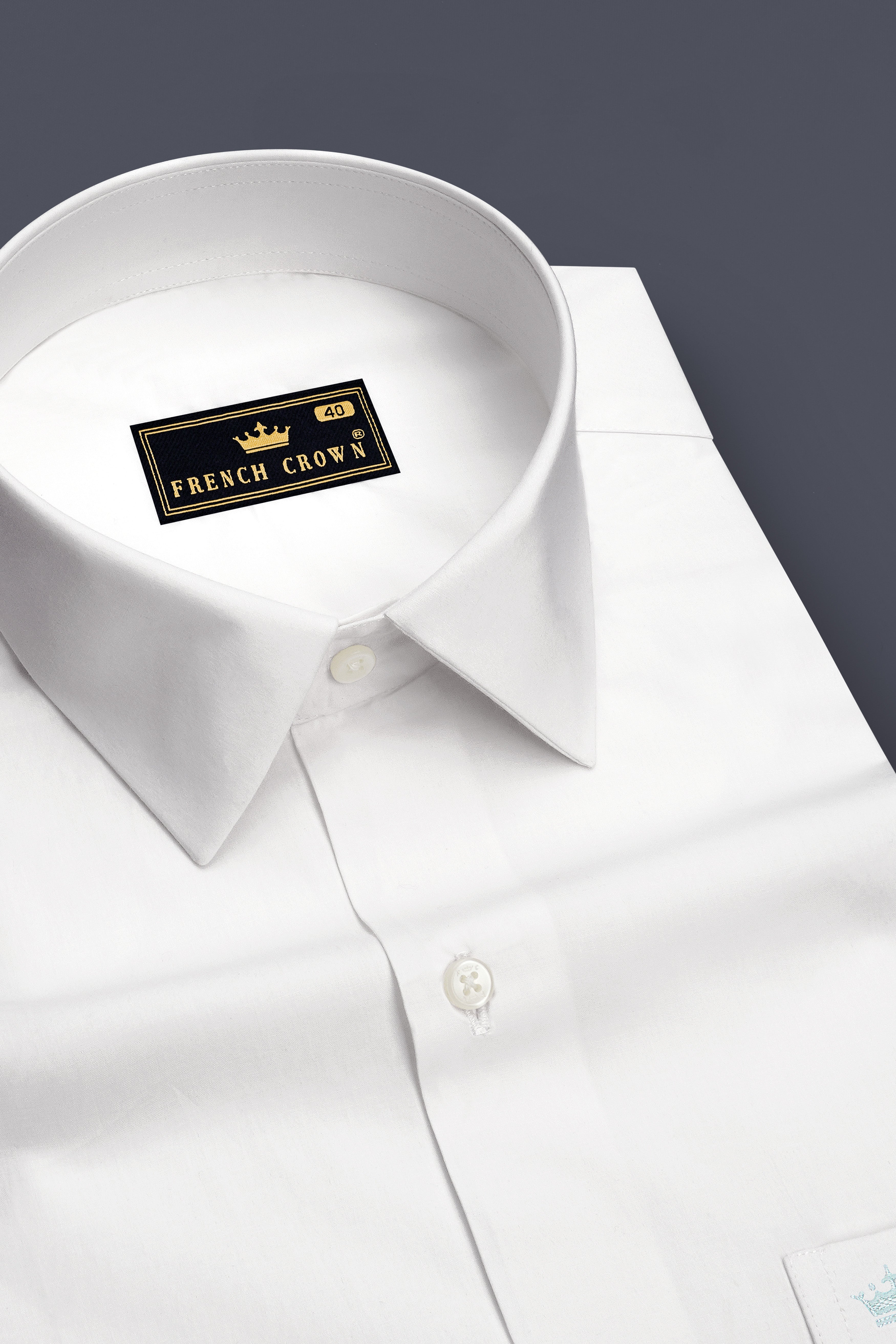 Lumine-Bright White Premium Giza Cotton Dress Shirt