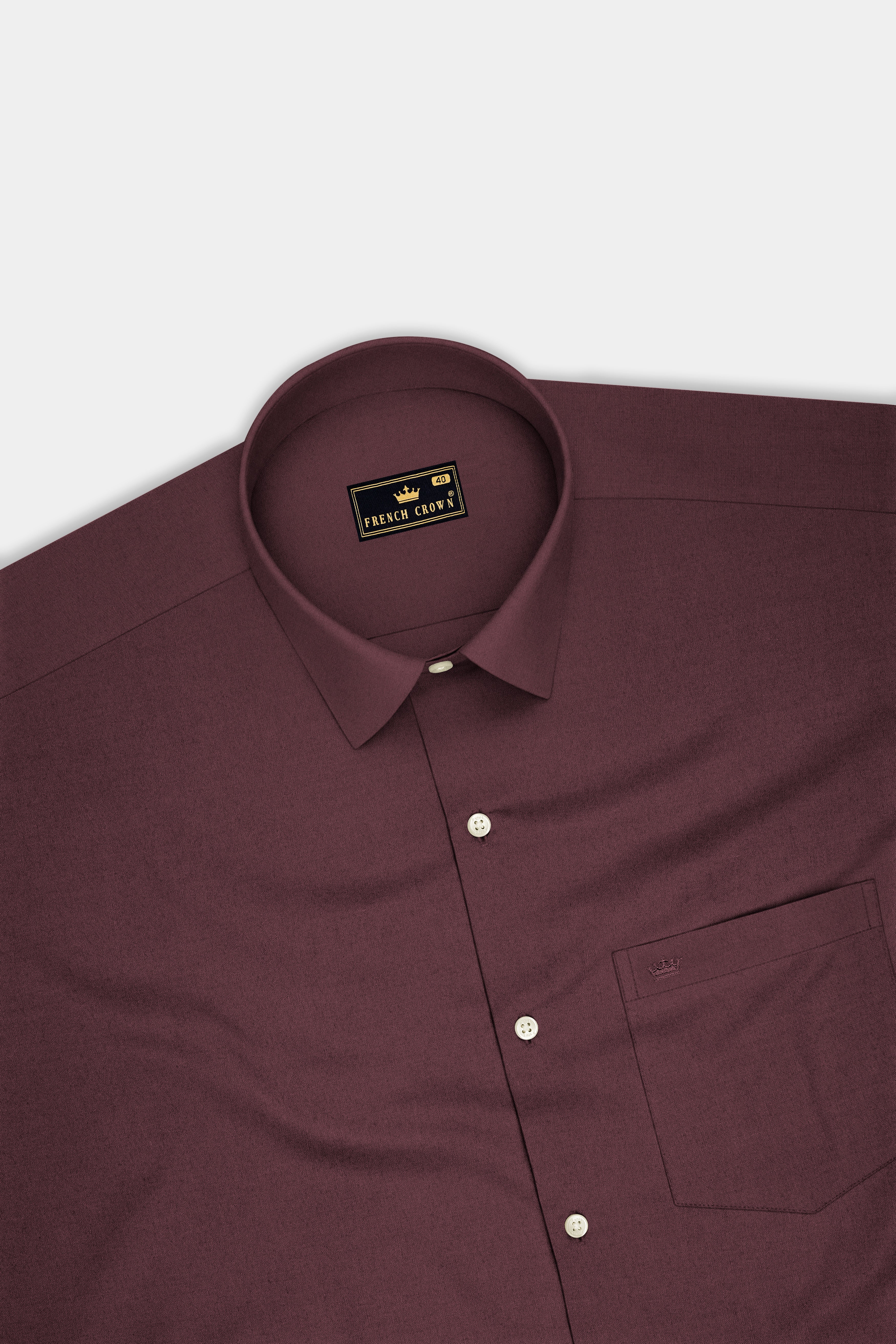 Rouge-Congo Maroon Premium Giza Cotton Dress Shirt