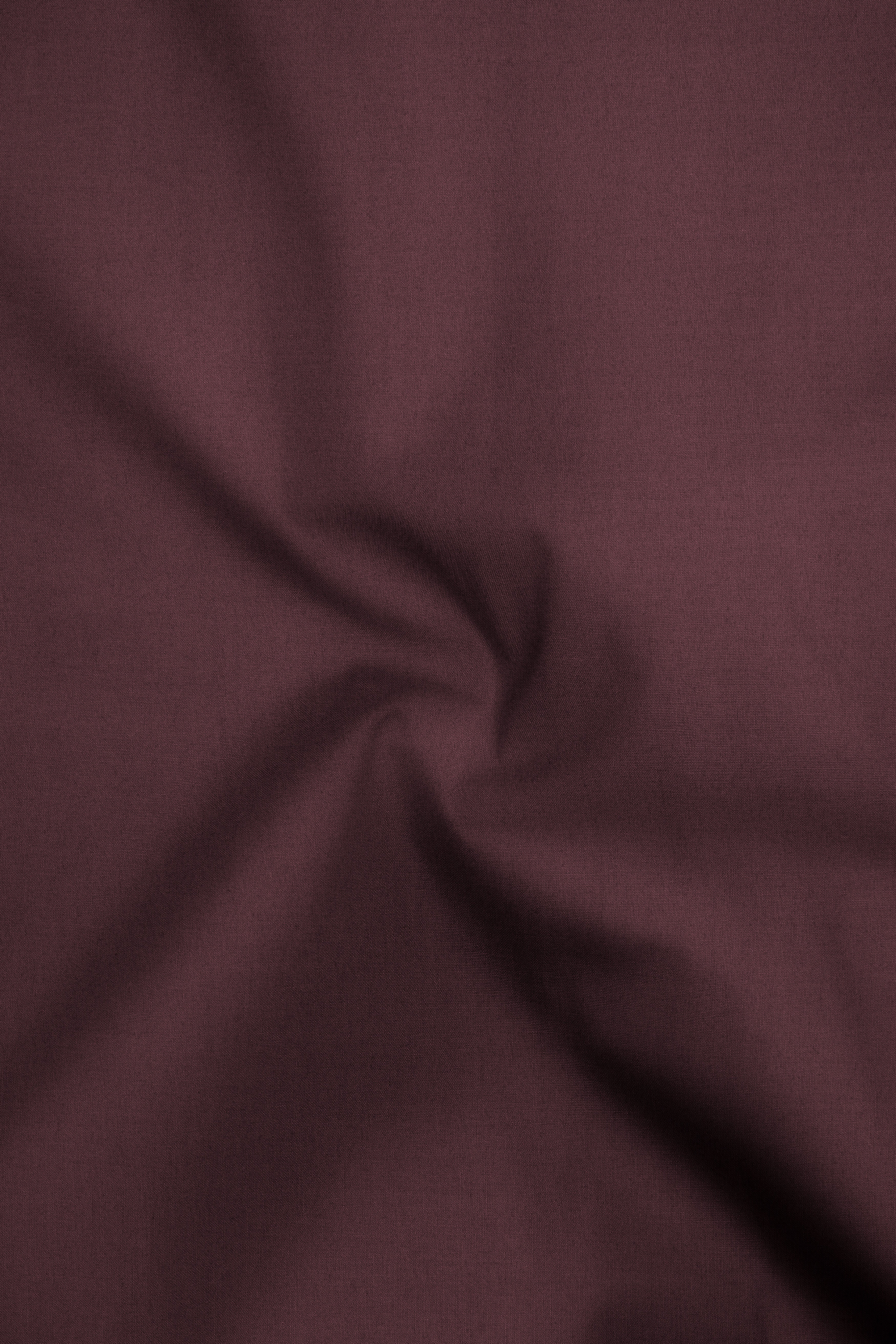 Rouge-Congo Maroon Premium Giza Cotton Mandarin Casual Shirt