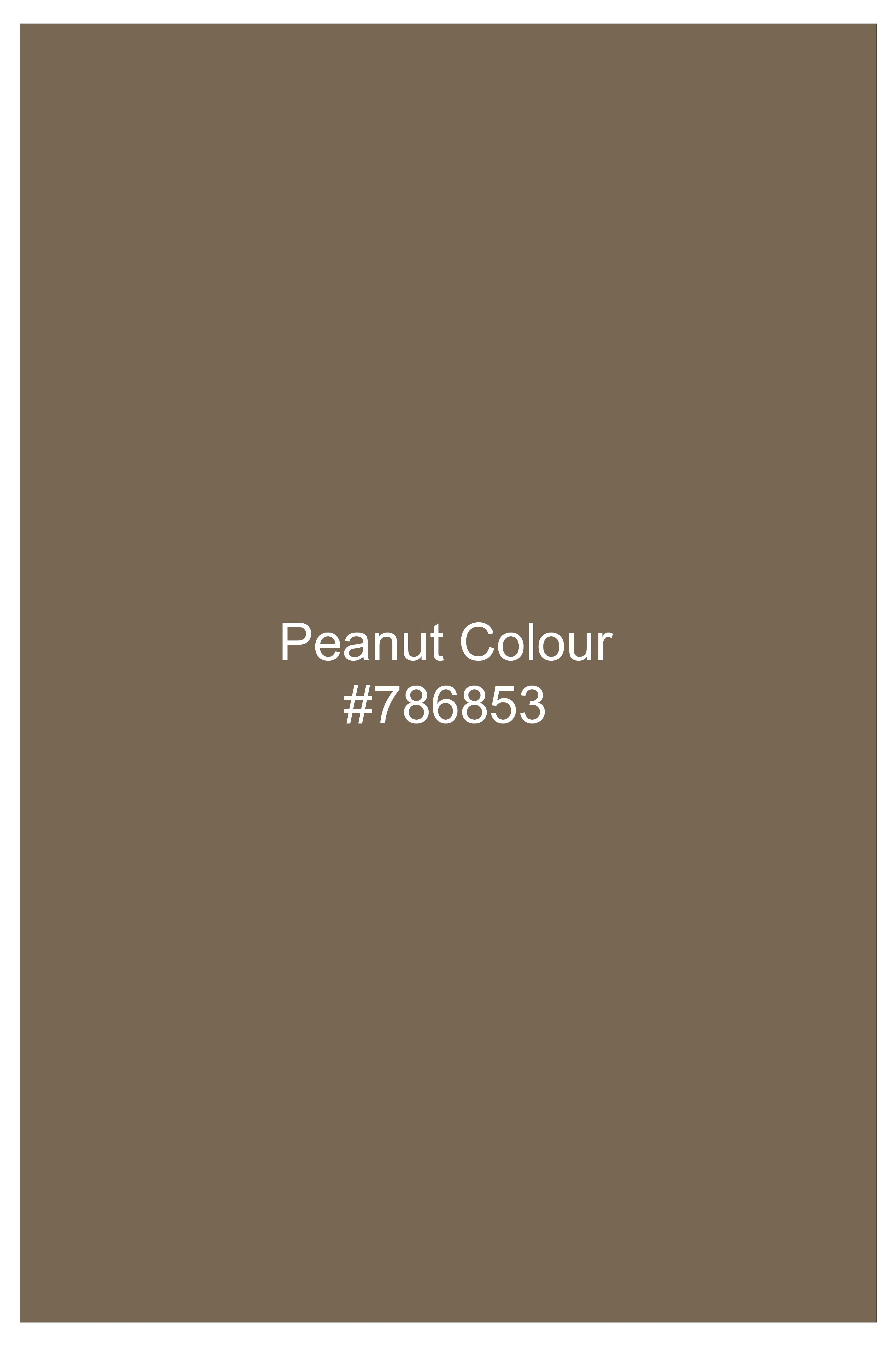 Sienna-Peanut Brown Premium Giza Cotton Dress Shirt