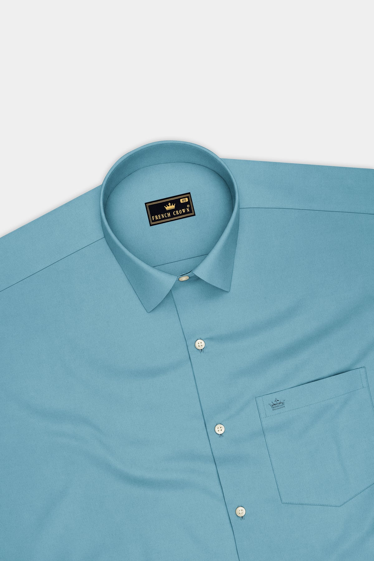 Celestia-Glacier Blue Premium Giza Cotton Dress Shirt