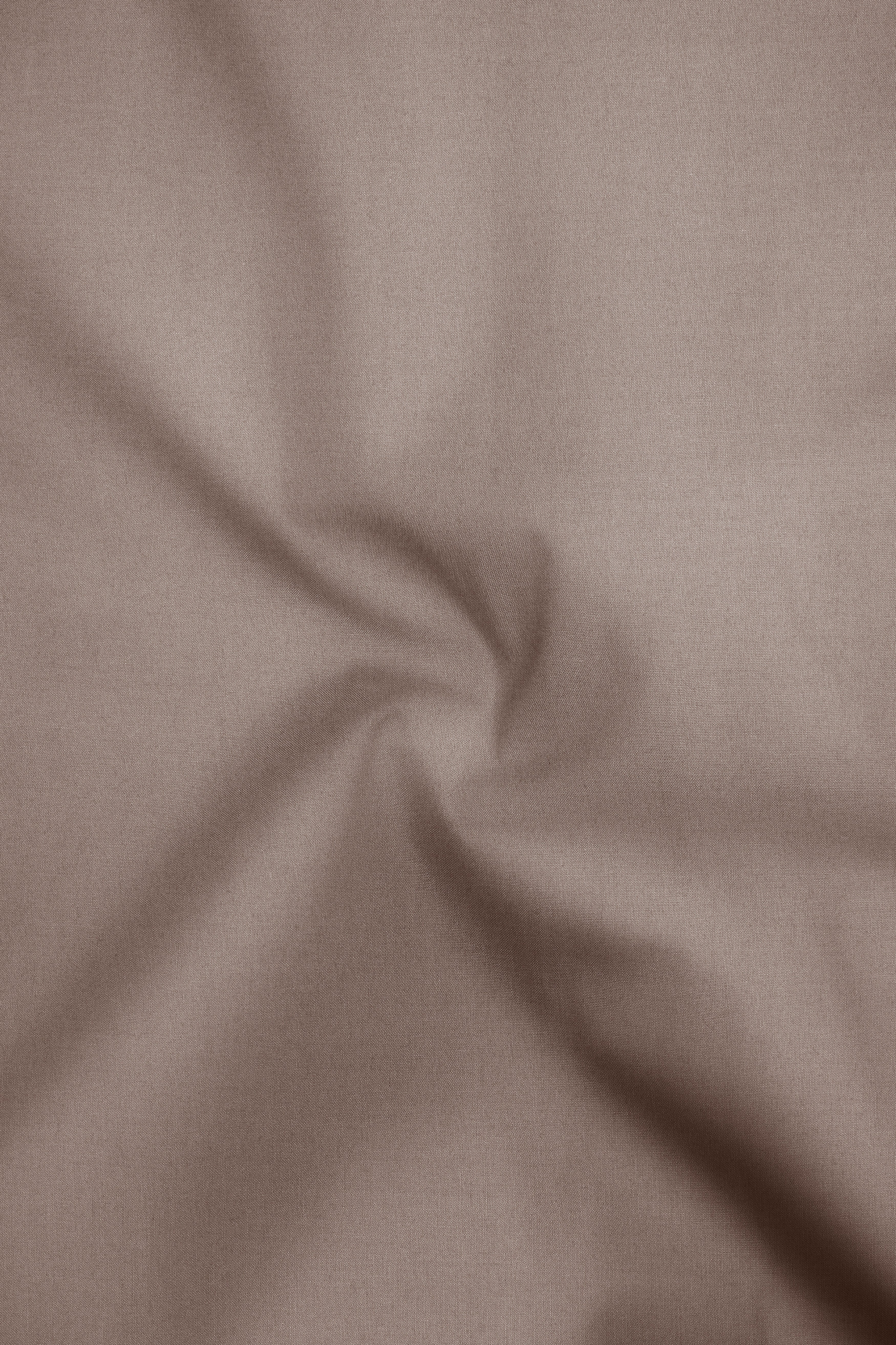 Soren-Hurricane Brown Premium Giza Cotton Mandarin Casual Shirt