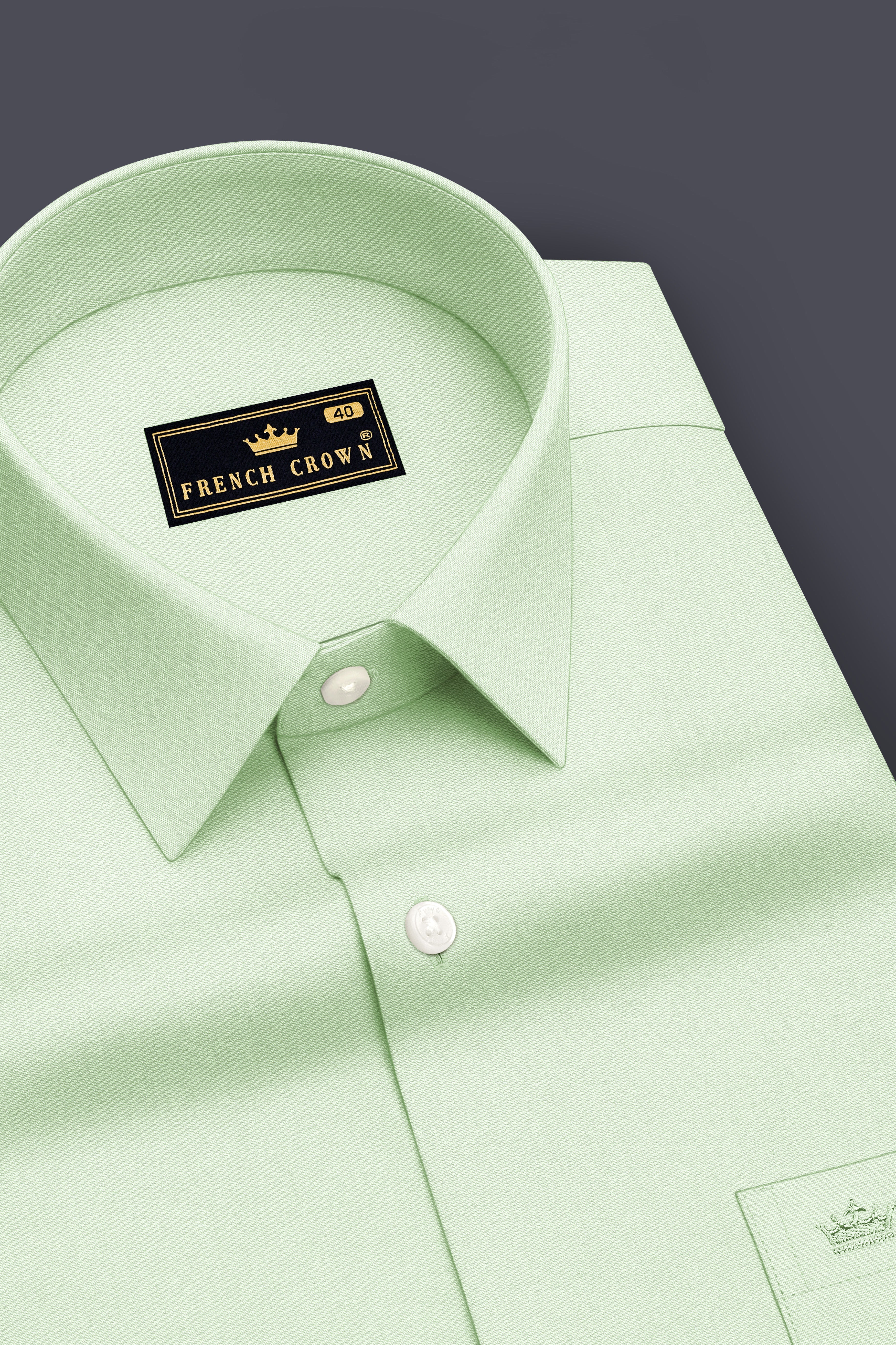 Avelle-Mint Green Premium Giza Cotton Dress Shirt