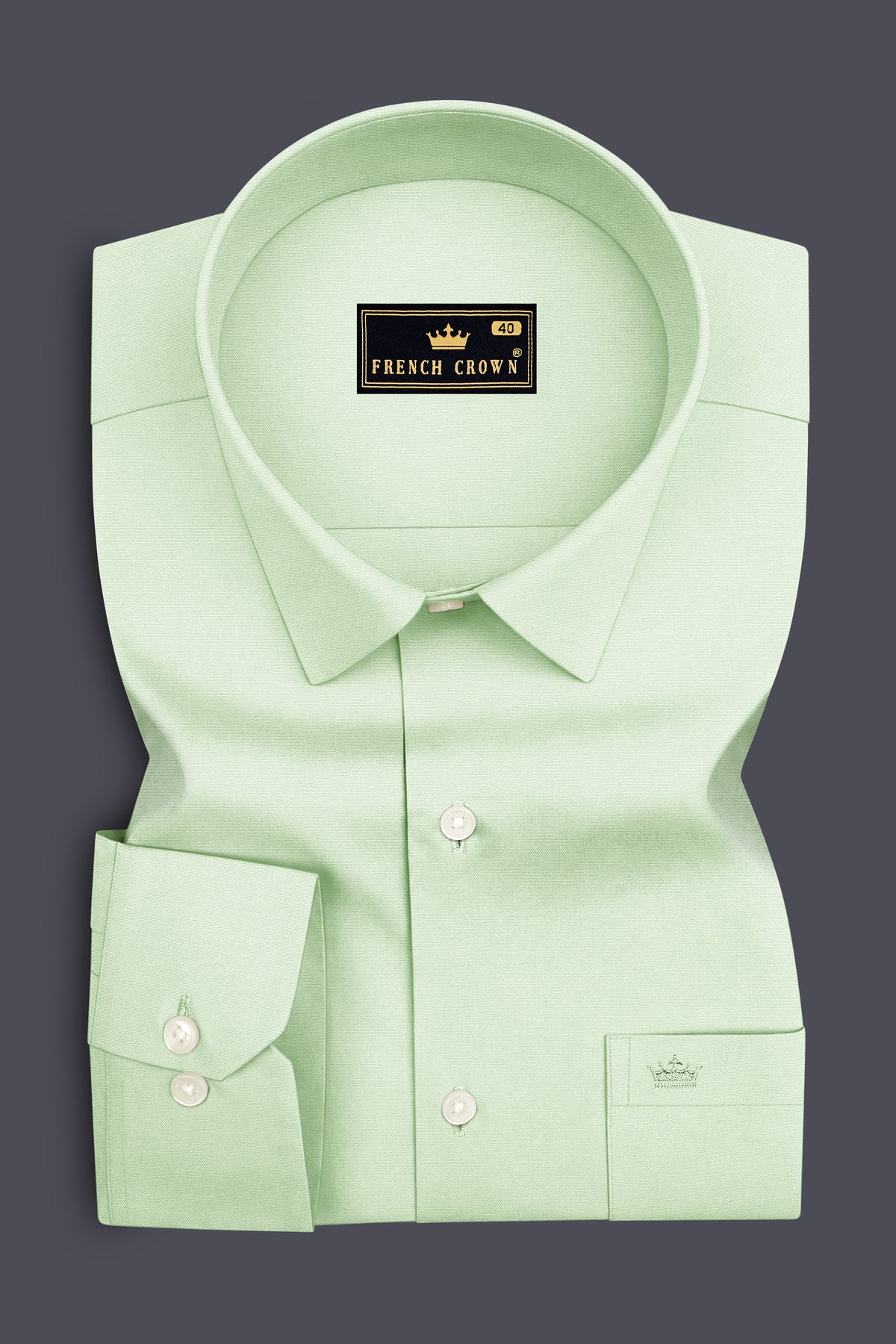 Avelle-Mint Green Premium Giza Cotton Dress Shirt