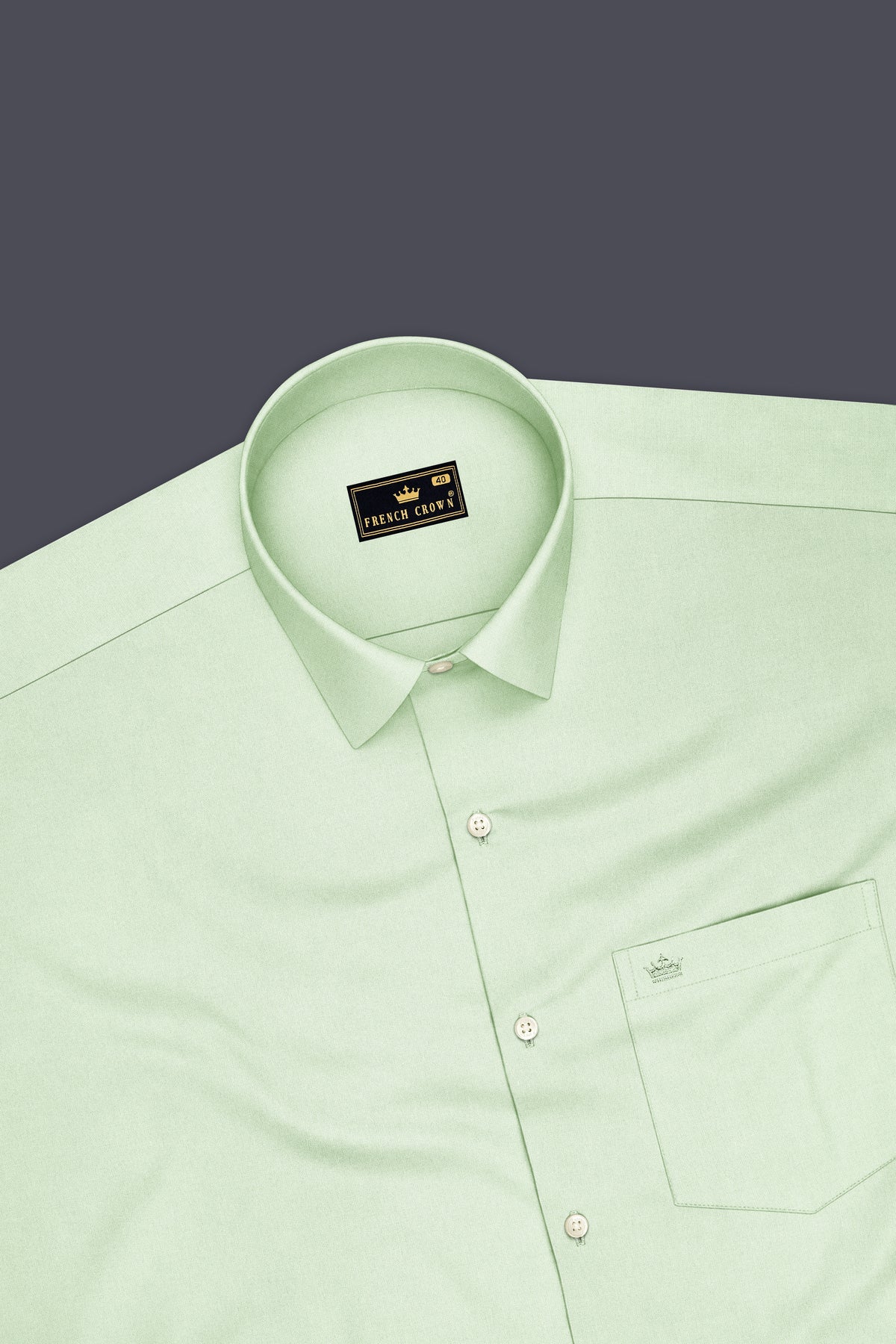 Avelle-Mint Green Premium Giza Cotton Dress Shirt