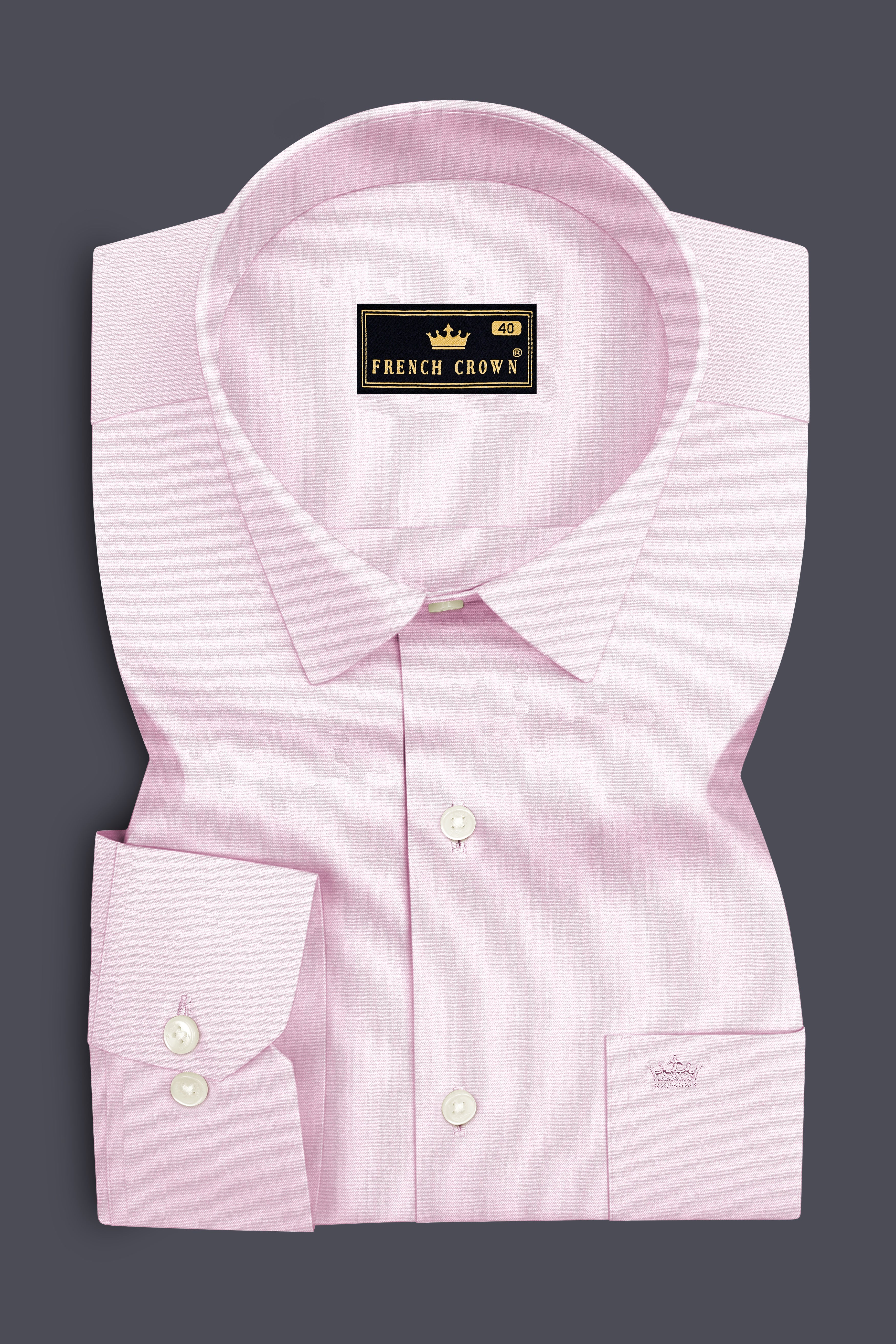 Rosaire-Gainsboro Pink Premium Giza Cotton Dress Shirt