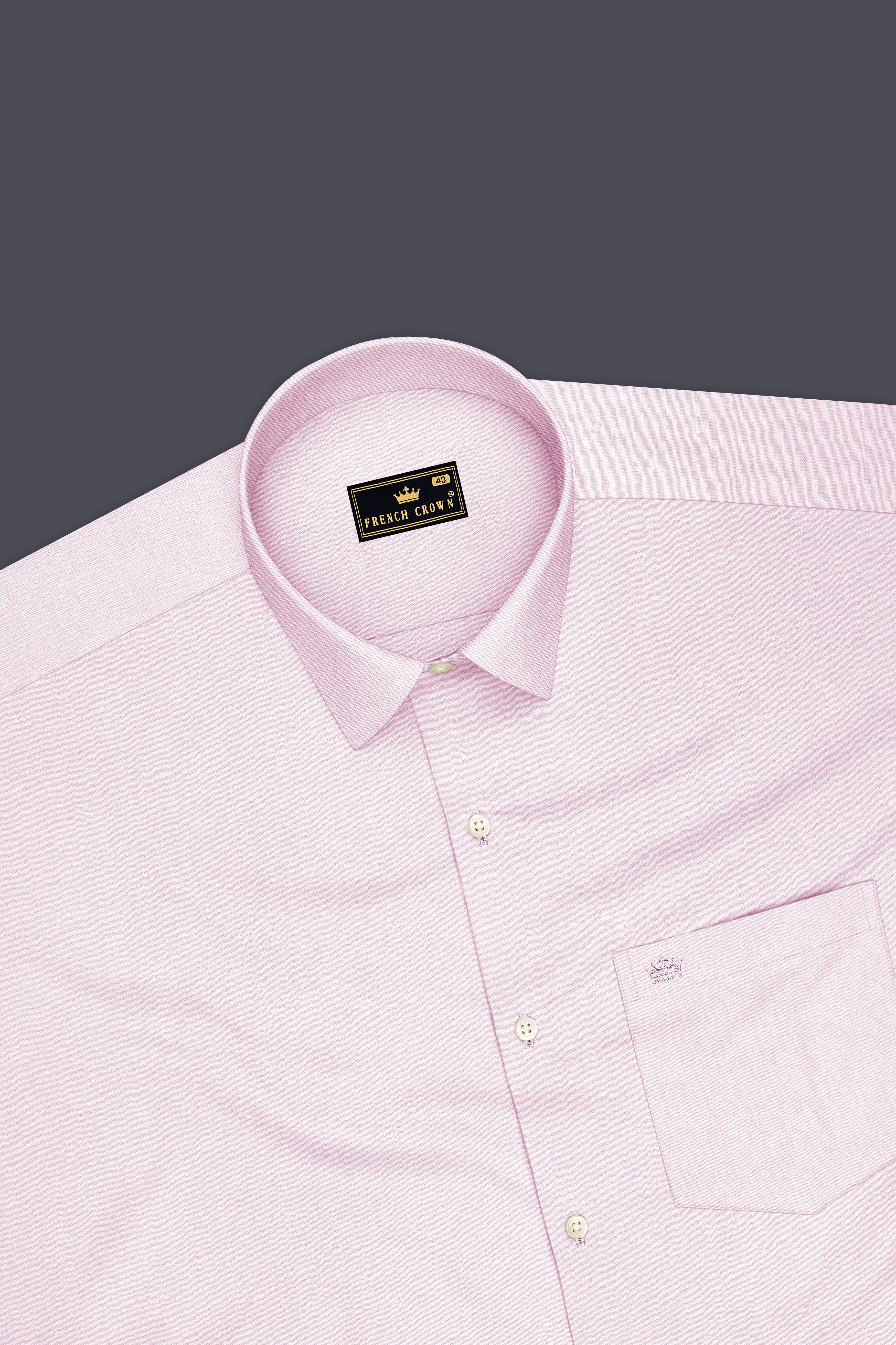 Rosaire-Gainsboro Pink Premium Giza Cotton Dress Shirt