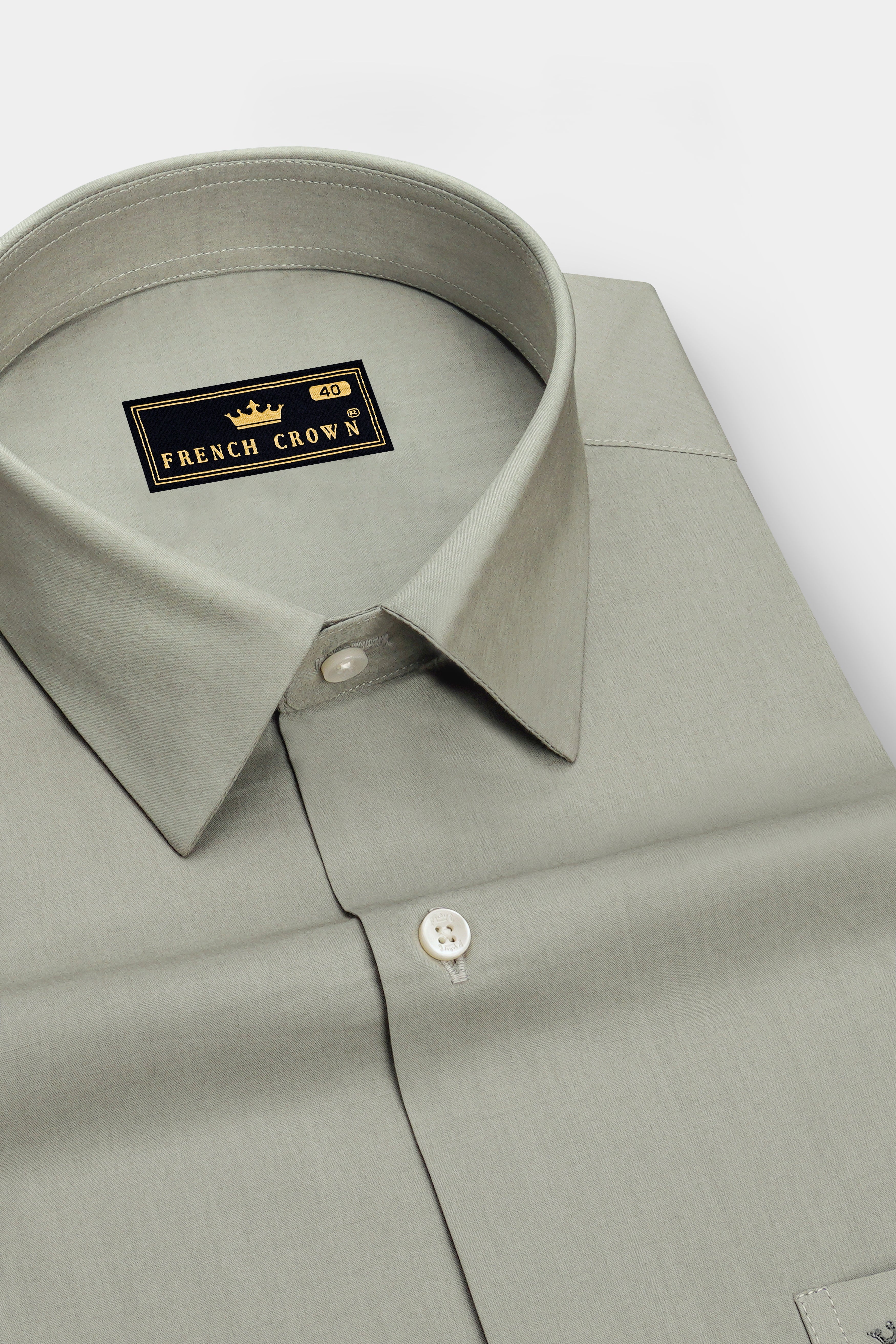 Viridian-Celeste Green Subtle Sheen Super Soft Premium Cotton Dress Shirt
