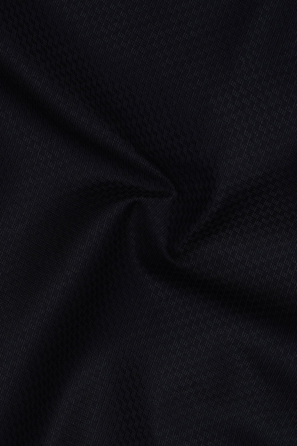 Onyx-Jade Black Jacquard Textured Premium Cotton Dress Shirt