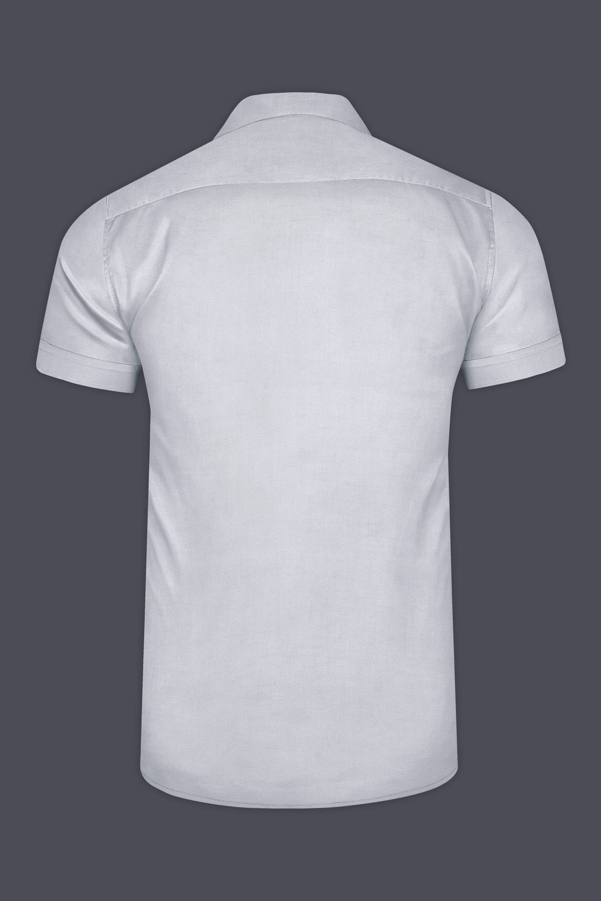 Nordic-Oslo Gray Luxerious Linen Designer Casual Shirt