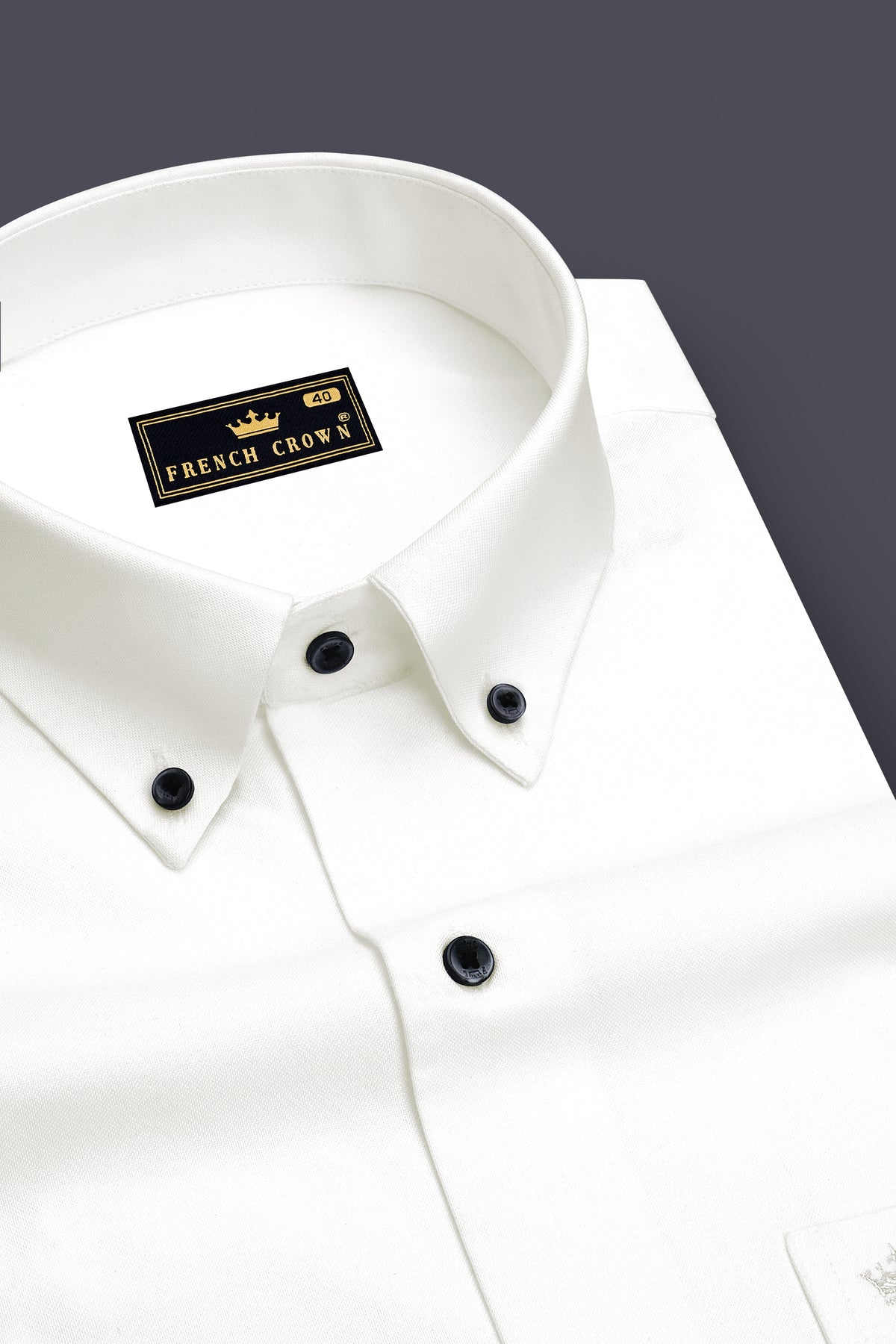 Eclat-Bright White Oxford Premium Cotton Button Down Dress Shirt