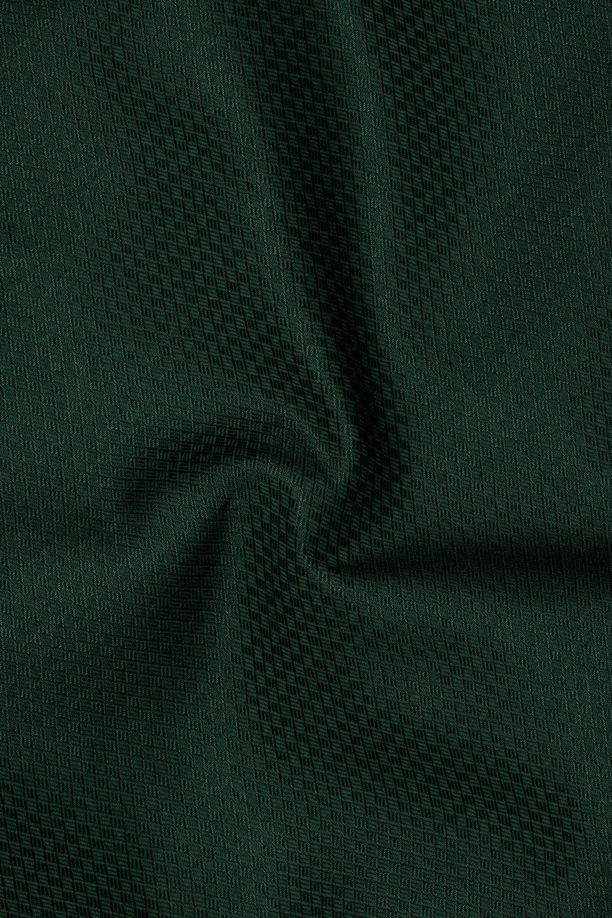 Verdant-Jungle Green Jacquard Textured Premium Cotton Dress Shirt
