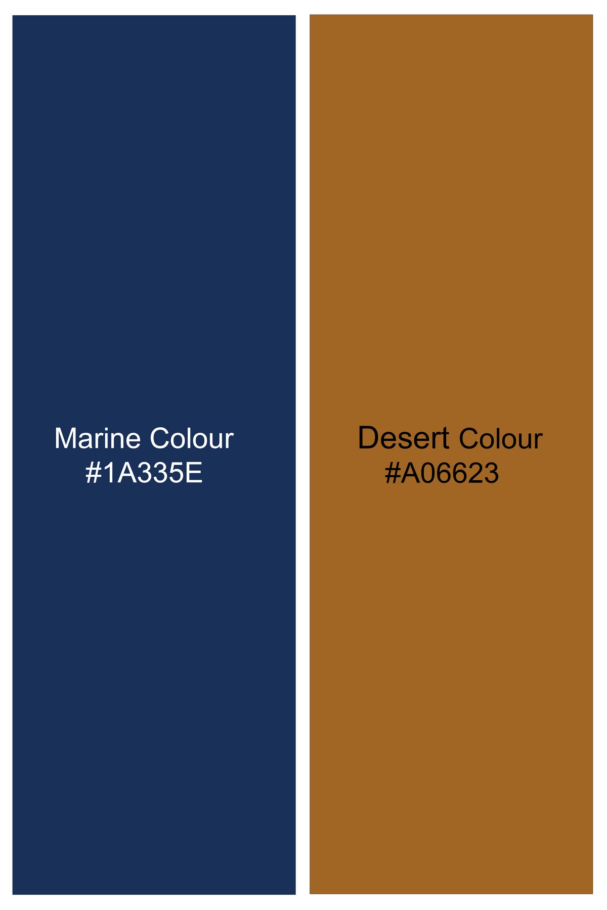 Sirocco-Marine Blue And Desert Brown Striped Luxurious Linen Mandarin Casual Shirt