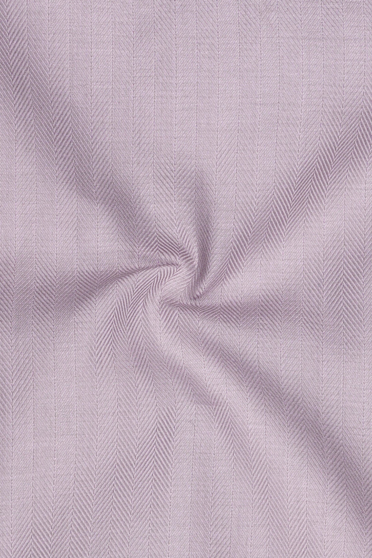 Velaris-Thistle Purple Herringbone Textured Premium Cotton Dress Shirt