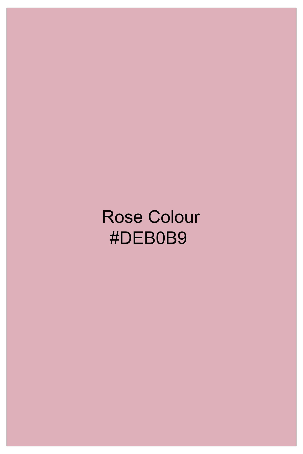 Roselle-Rose Pink Herringbone Textured Premium Cotton Dress Shirt