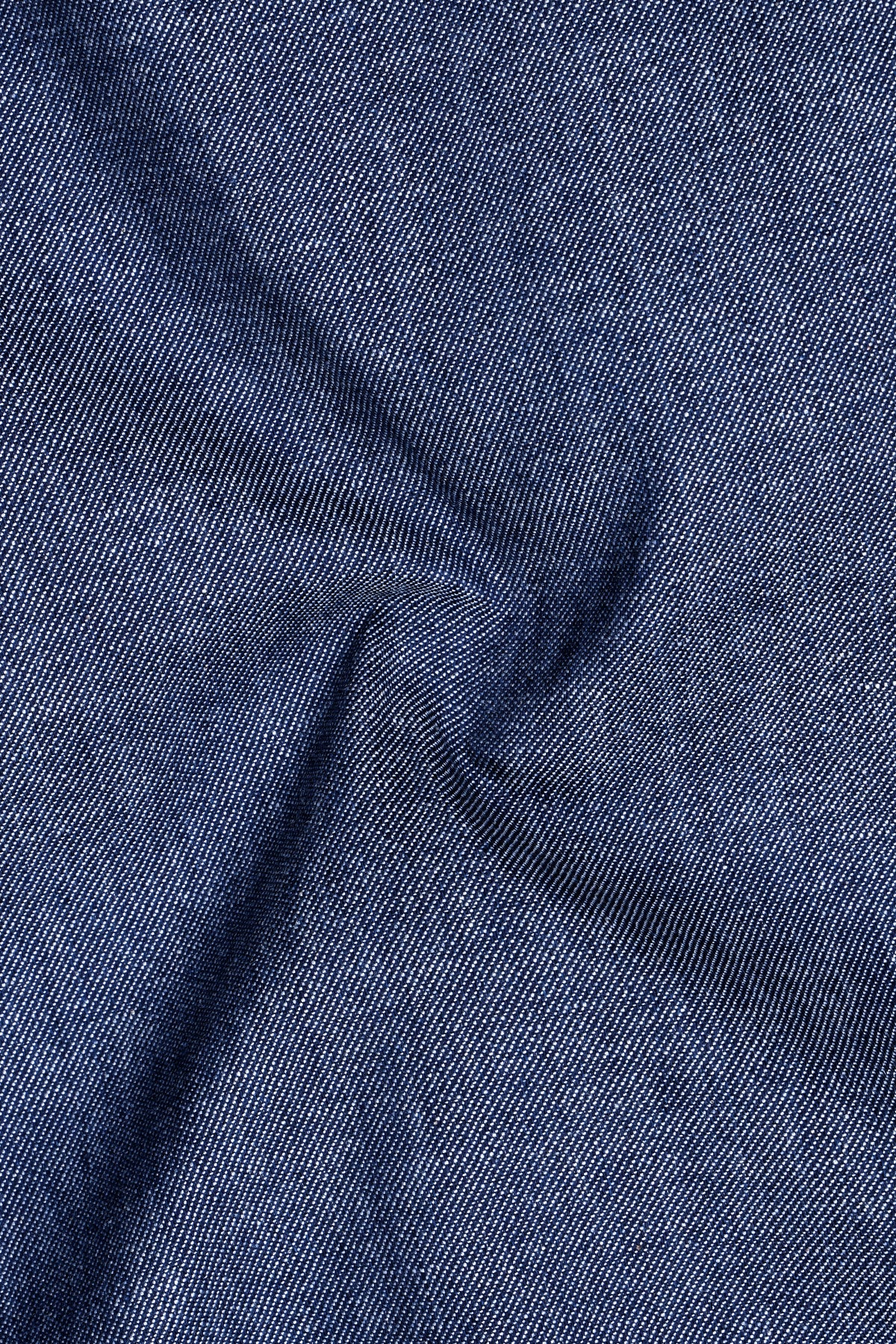 Celestia-Zodiac Blue Oxford Textured Premium Cotton Casual Shirt