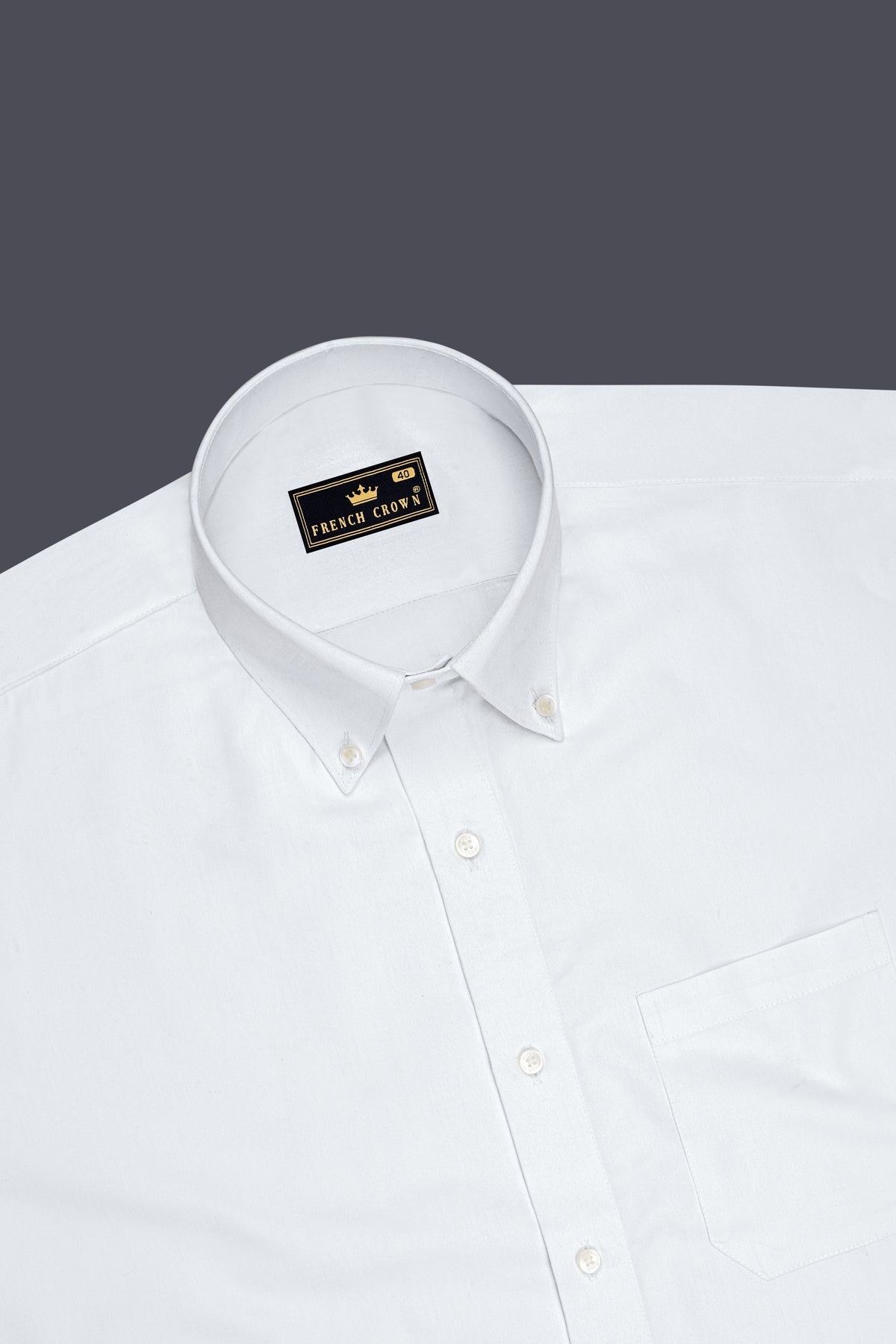 Opaline-Bright White Jacquard Windowpane Textured Premium Cotton Button Down Dress Shirt