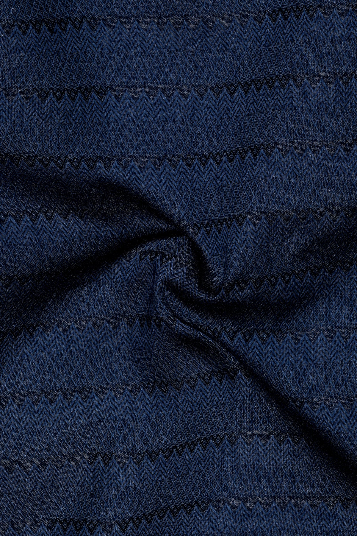 Celeste-Mirage Blue Jacquard Textured Premium Cotton Dress Shirt