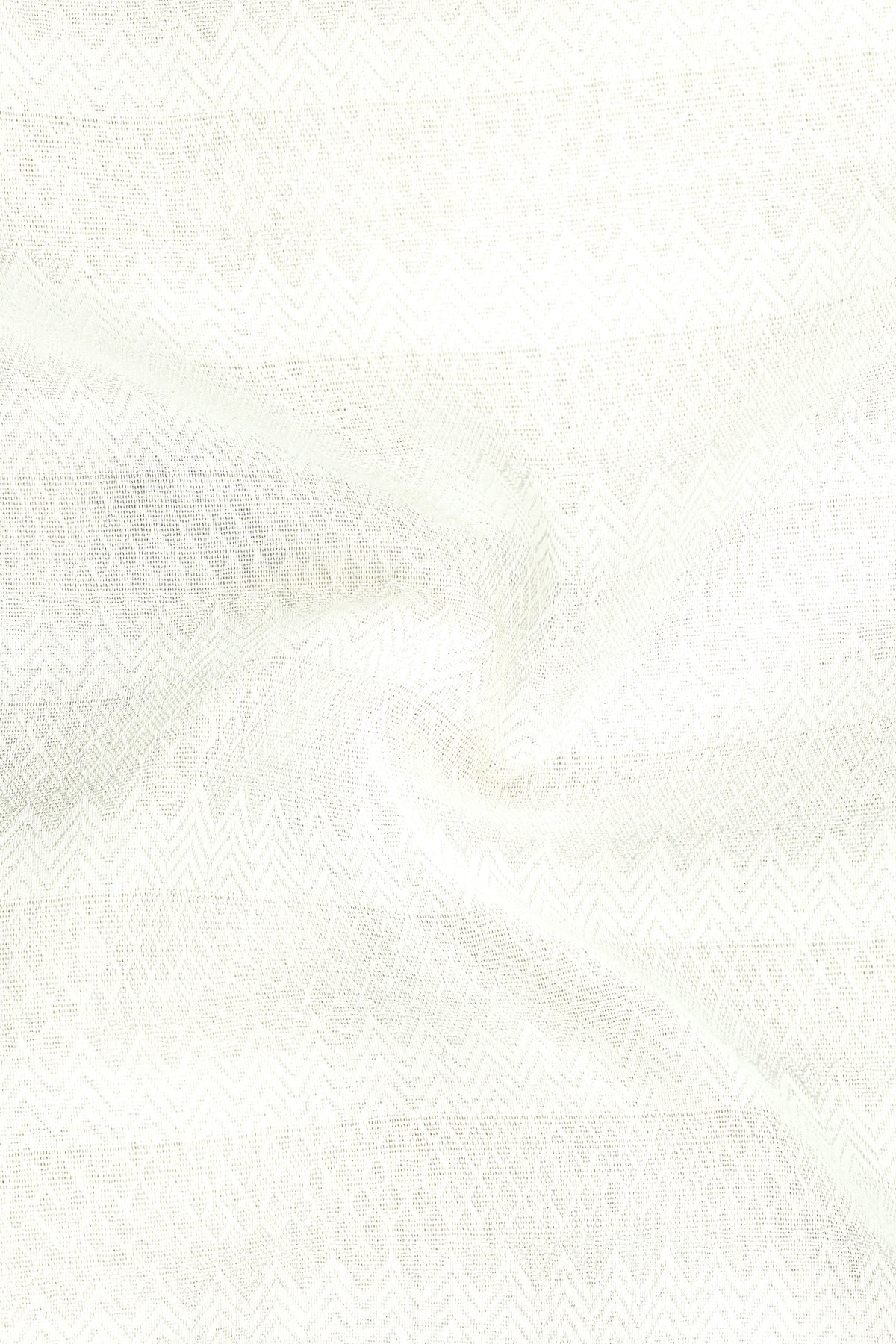 Chevron-Bright White Jacquard Zigzag Textured Premium Cotton Dress Shirt