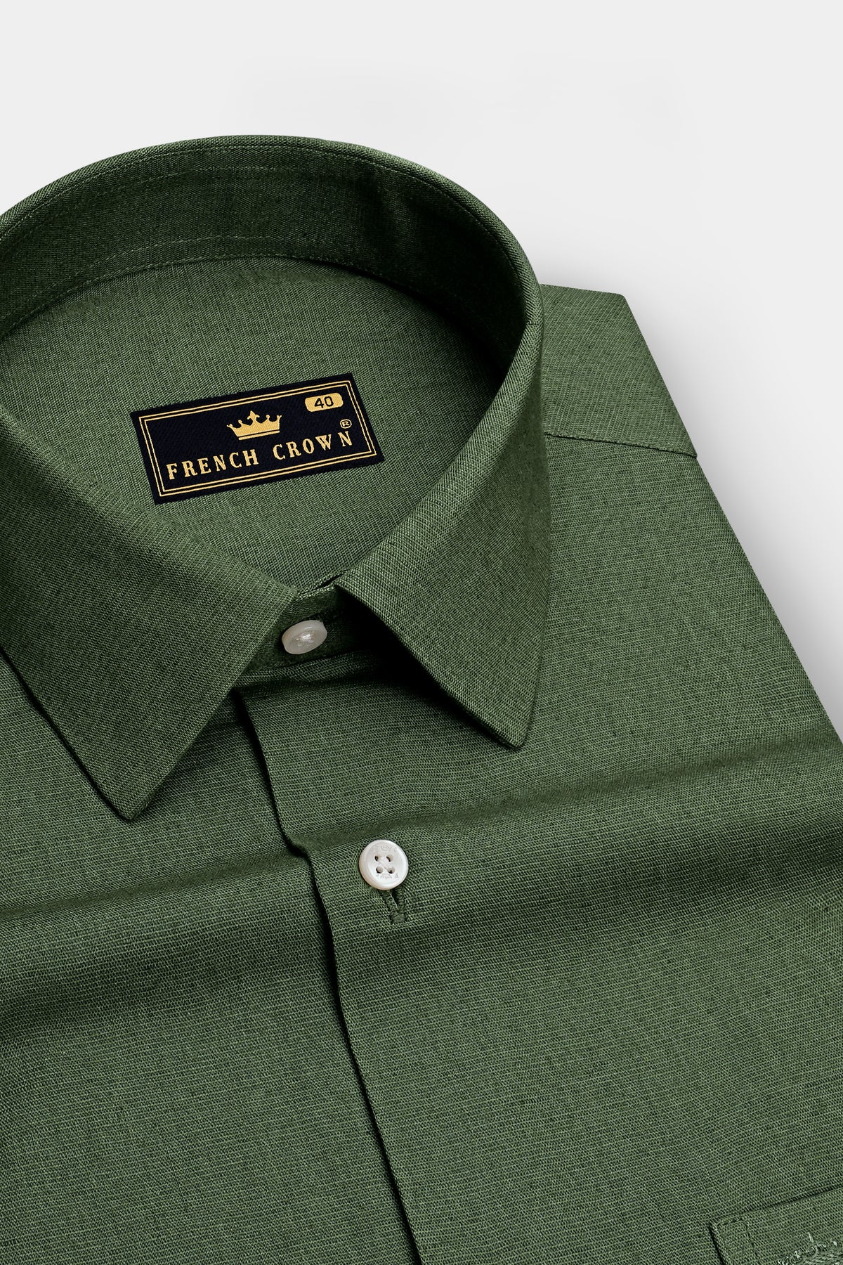 Cypress-Rangoon Green Luxurious Linen Dress Shirt
