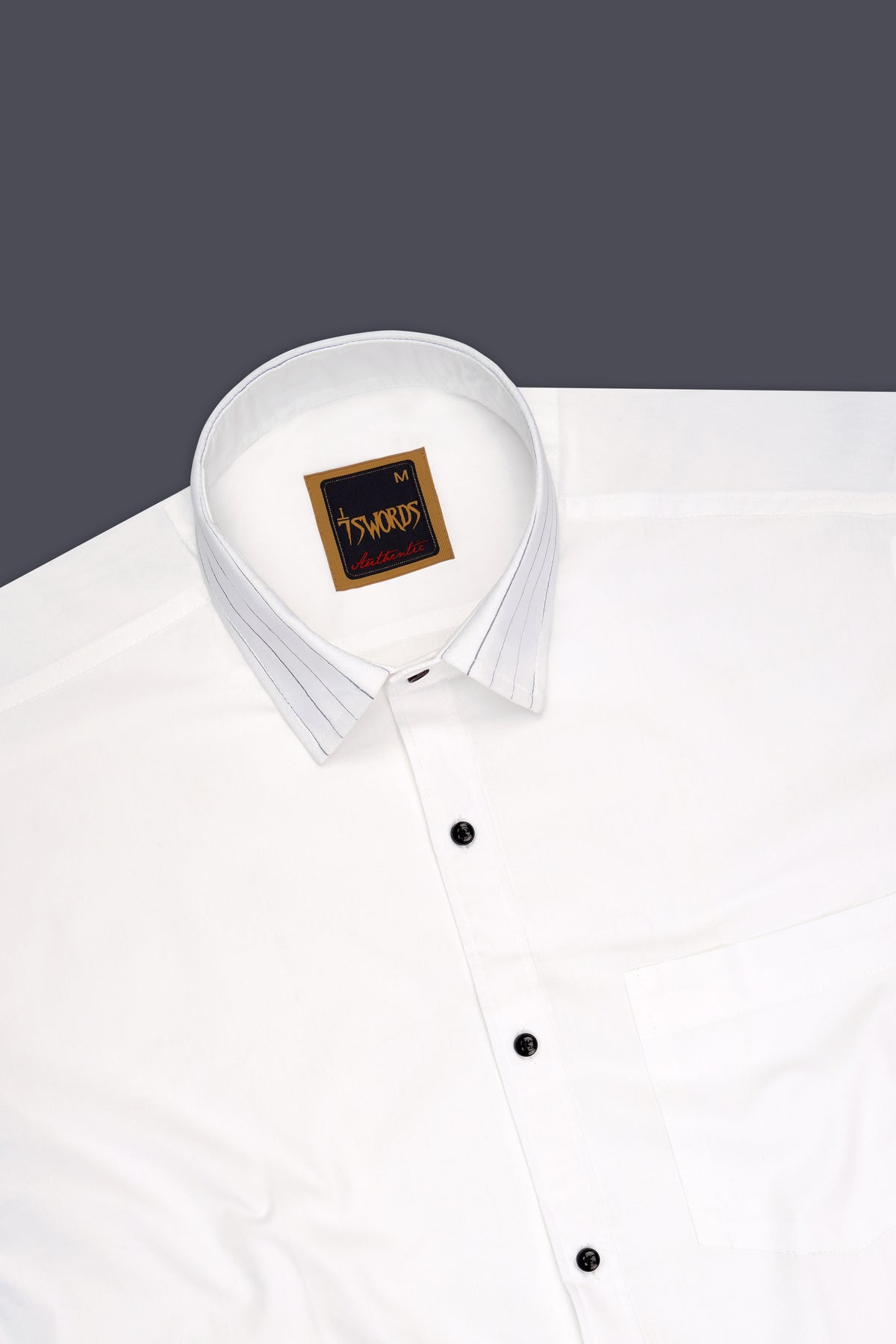 Verity-Bright White Poplin Giza Cotton Dress Shirt