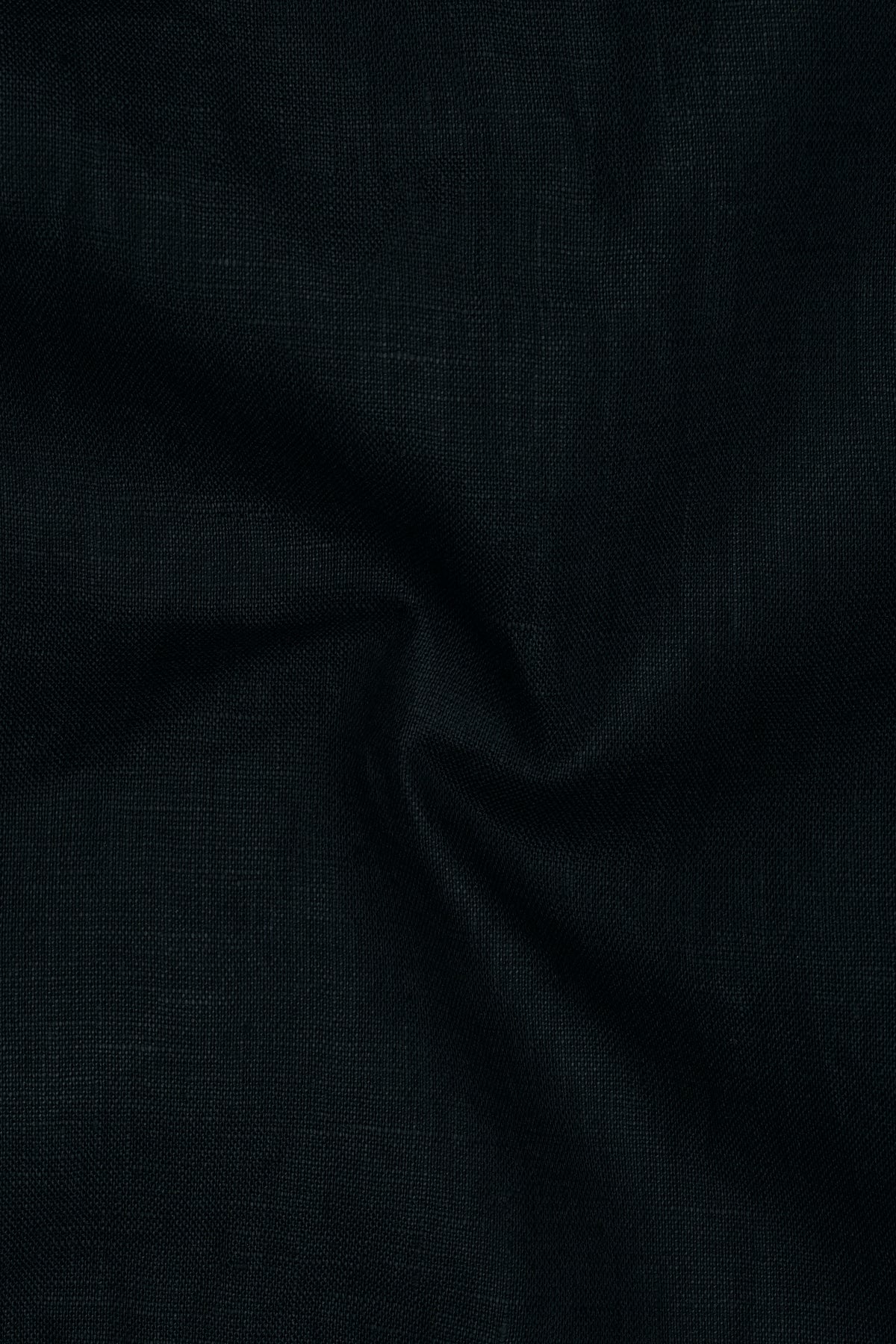 Maison-Jade Black Pure Luxurious Linen Dress Shirt