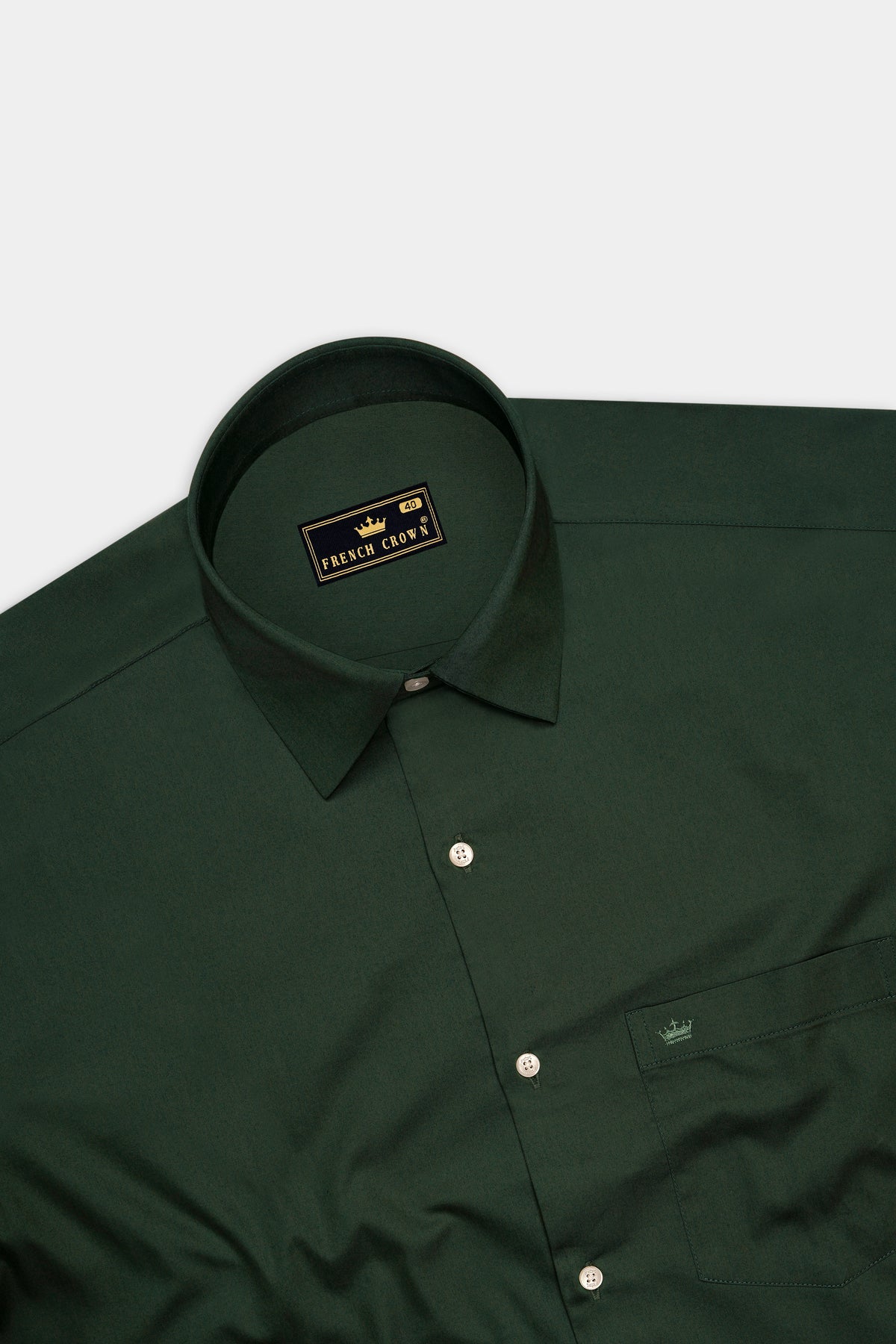 Grove-Dune Green Subtle Sheen Super Soft Premium Cotton Dress Shirt