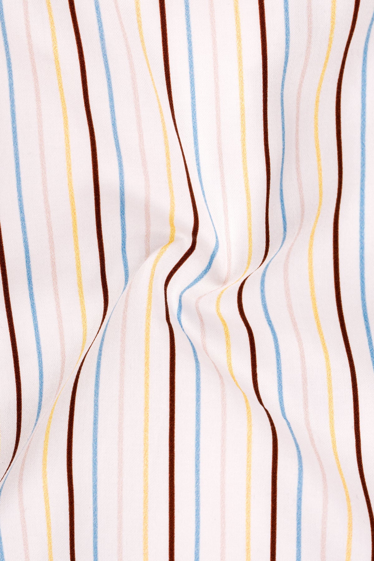 Verve-Bright White And Rebel Maroon Multicolour Pin Striped Super Soft Premium Cotton Dress Shirt