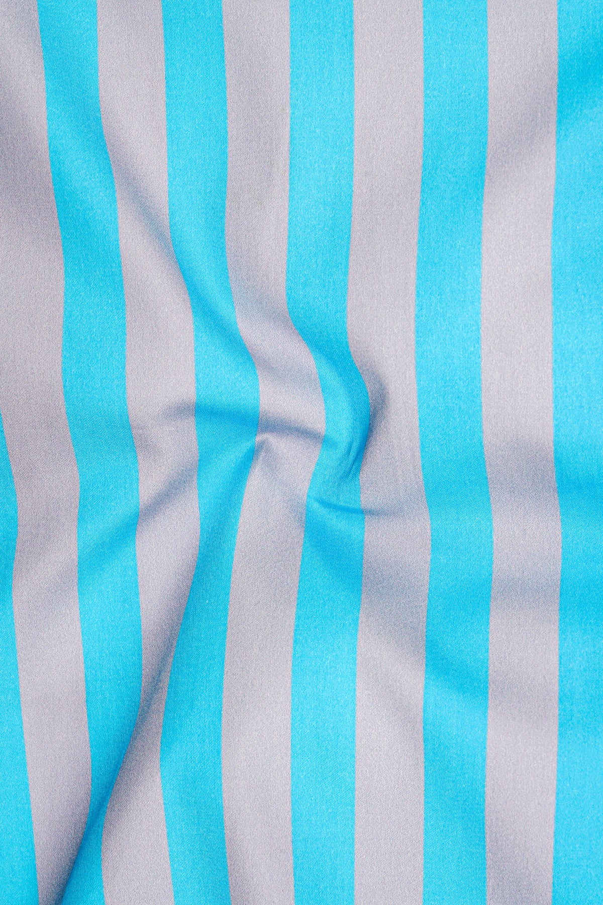 Dorian-Malibu Blue And Nebula Gray Bengal Striped Super Soft Premium Cotton Dress Shirt