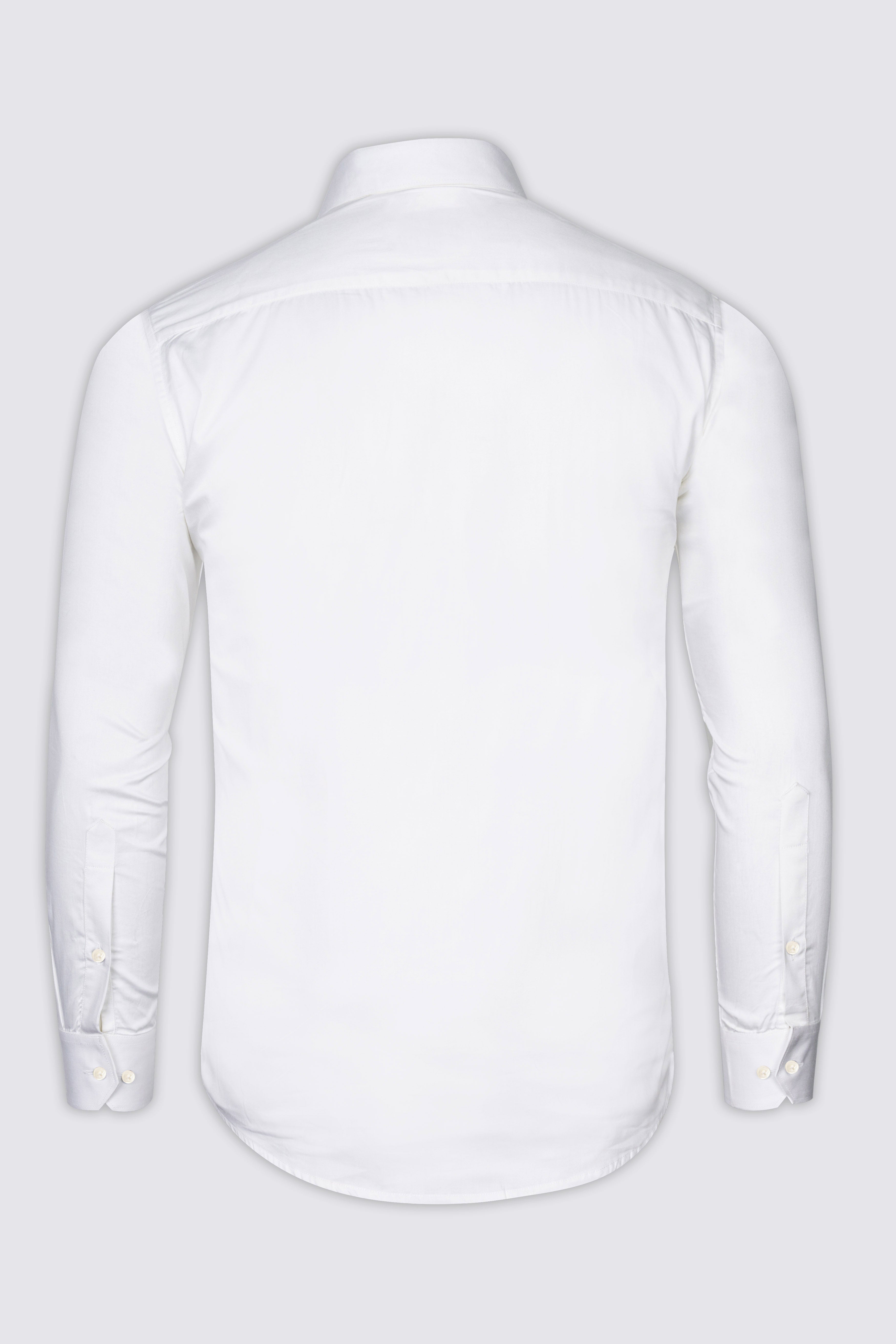 Bright White Funky Printed Premium Cotton Designer Shirt