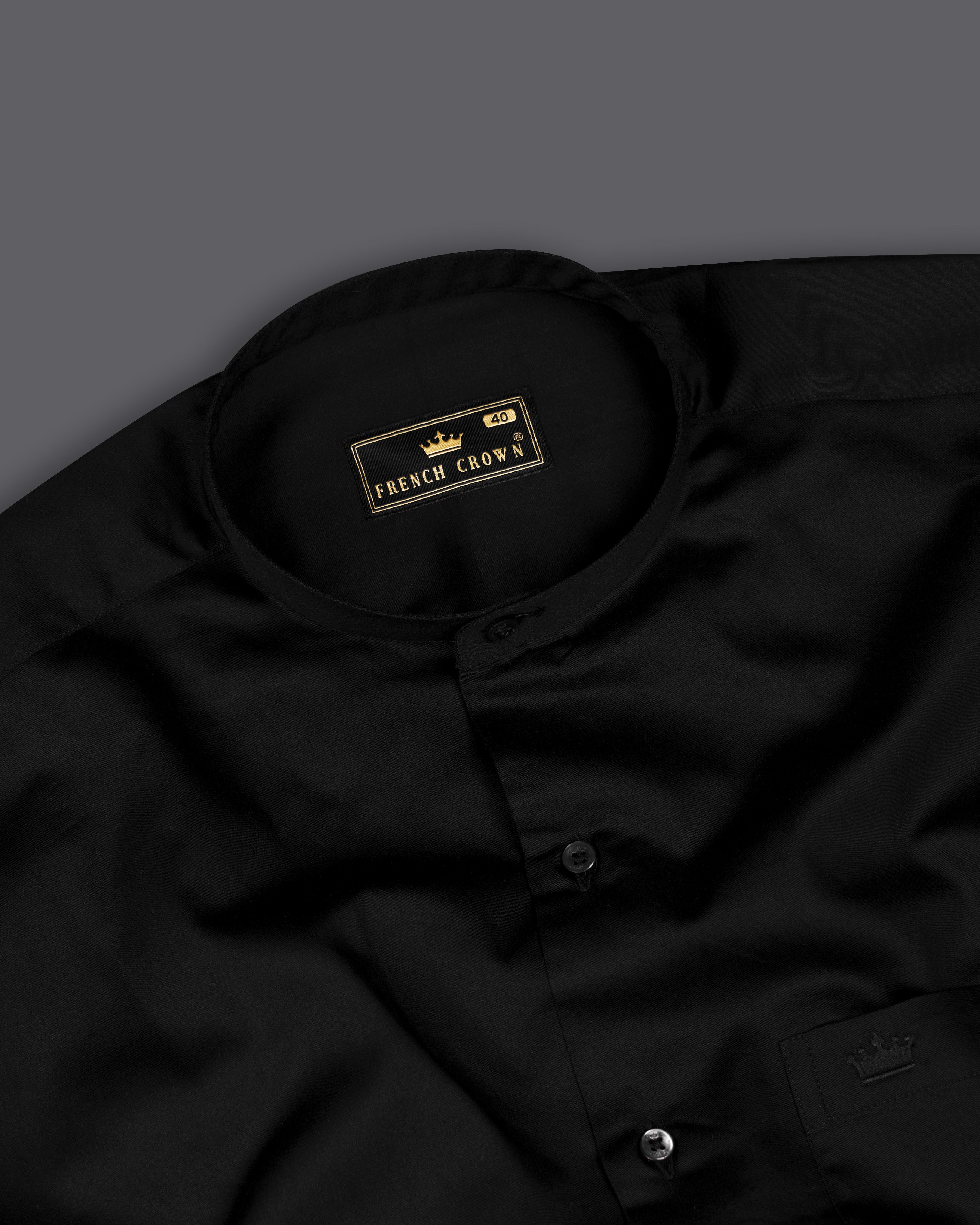 Jade Black Premium Giza Cotton shirt