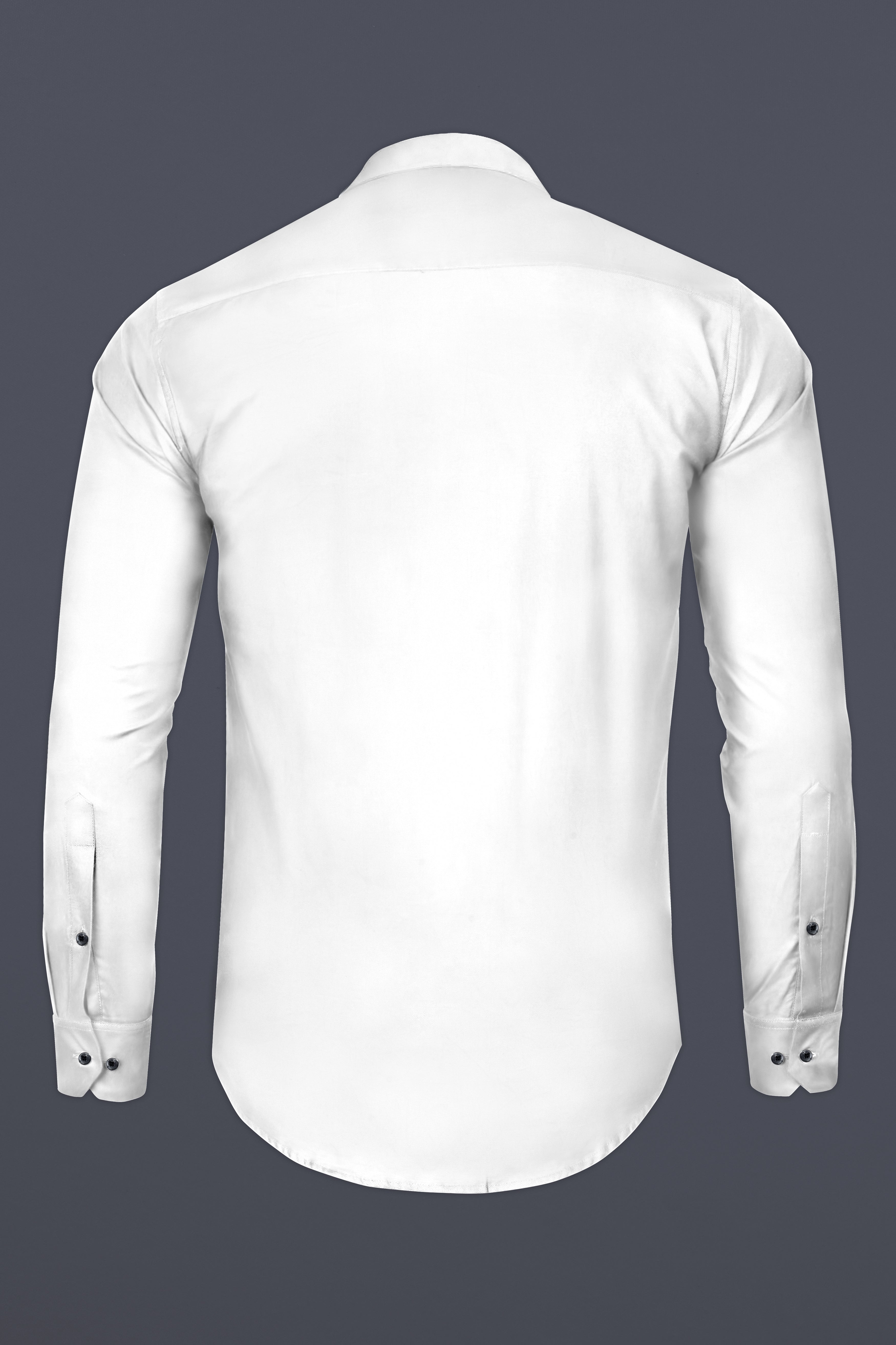 Bright White Subtle Sheen Premium Giza Cotton shirt