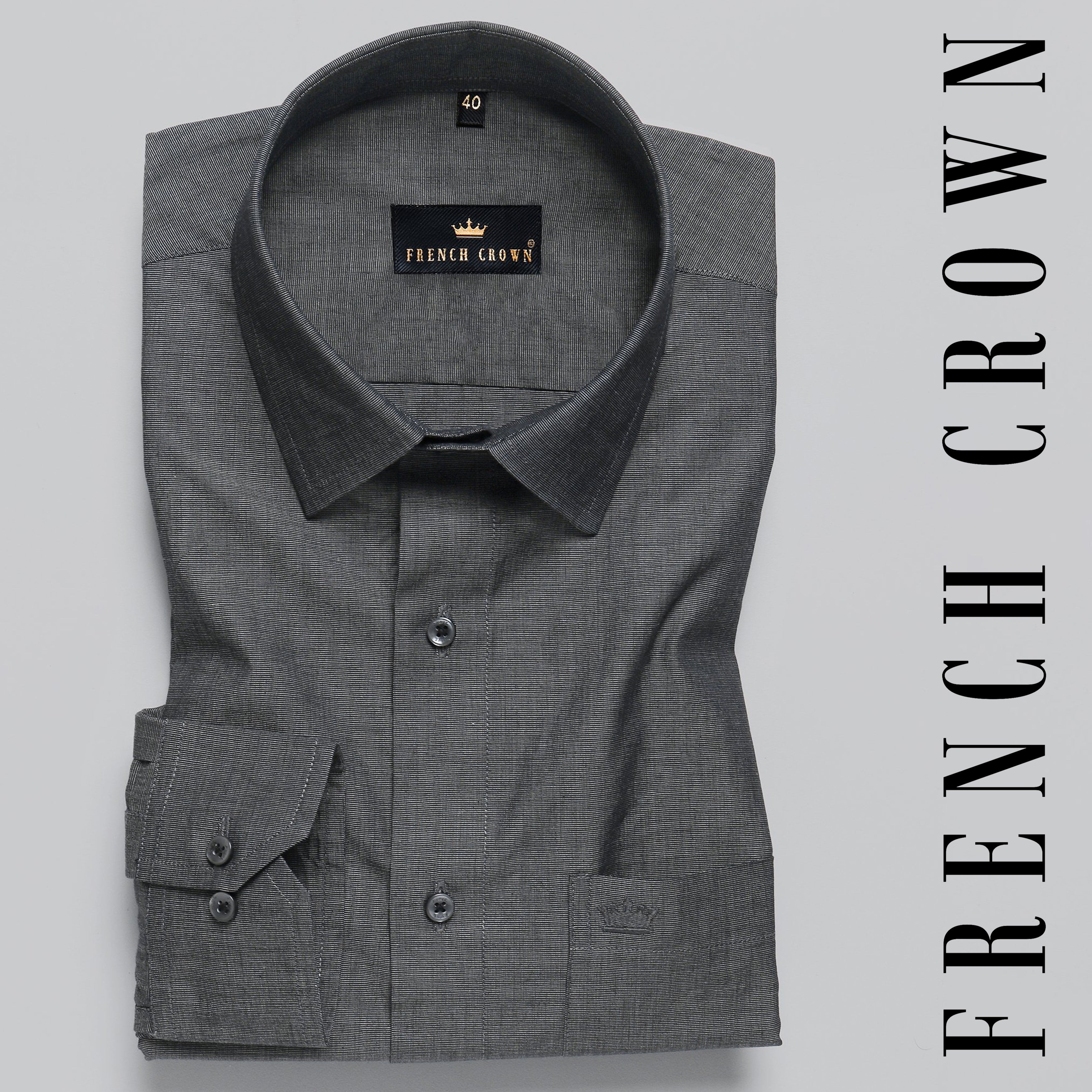 Charcoal Premium Cotton Shirt