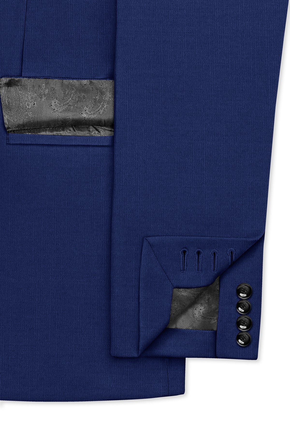 Rhino Blue Stretchable Single-Breasted traveler Suit