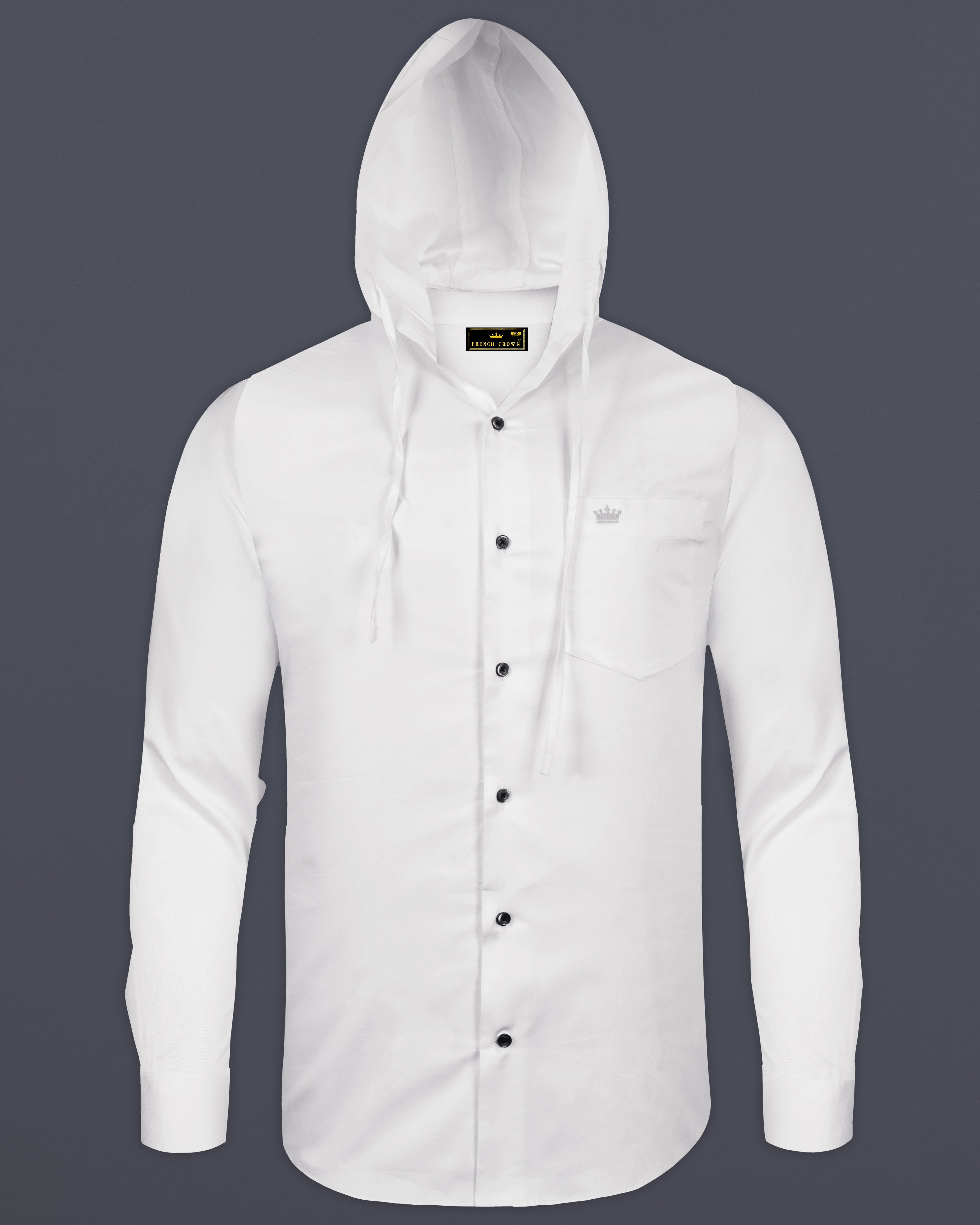 Bright White Casual Premium Hoodie Shirt For Men Snitch Shirts