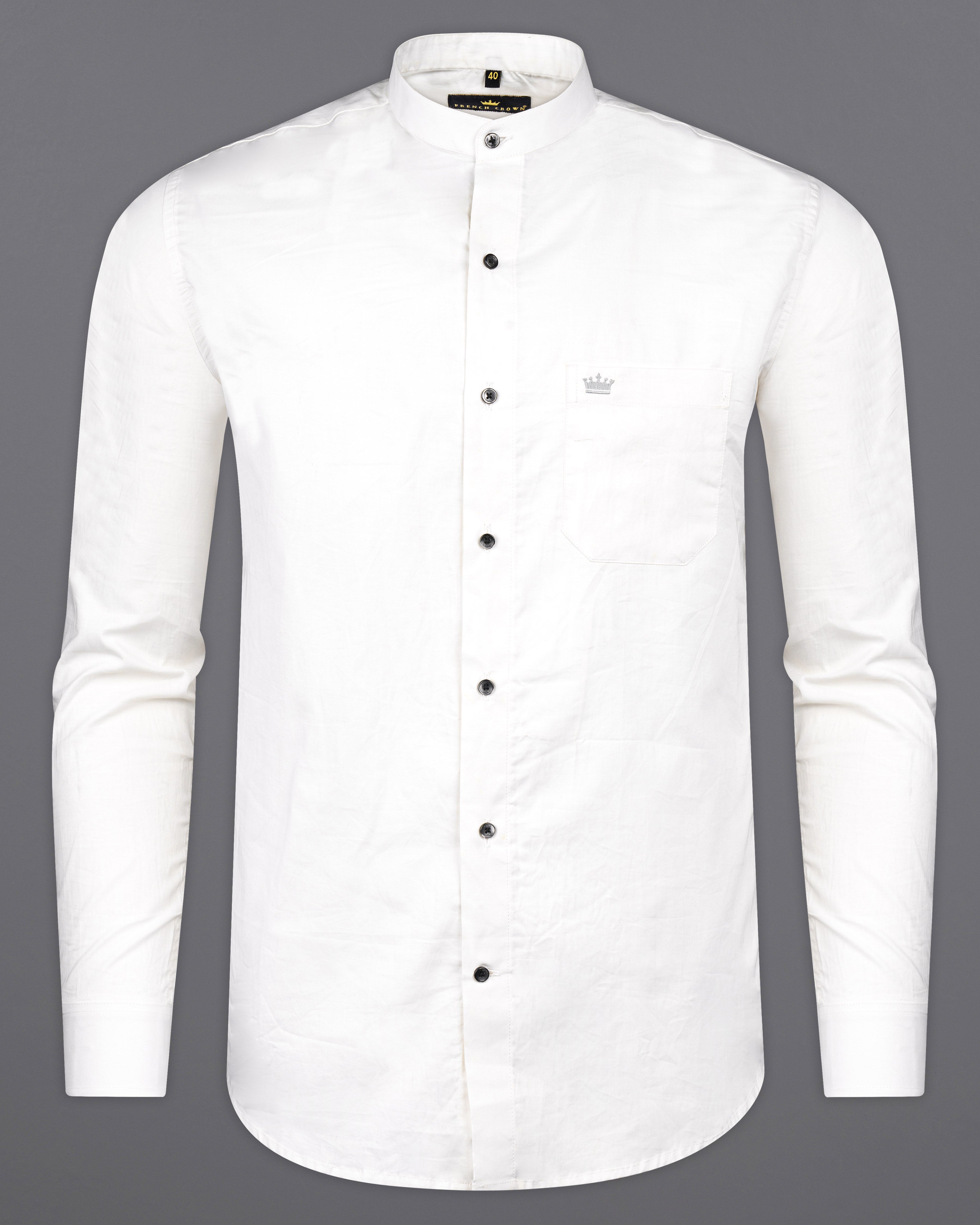 Bright White Super Soft Giza Cotton Evening Shirt