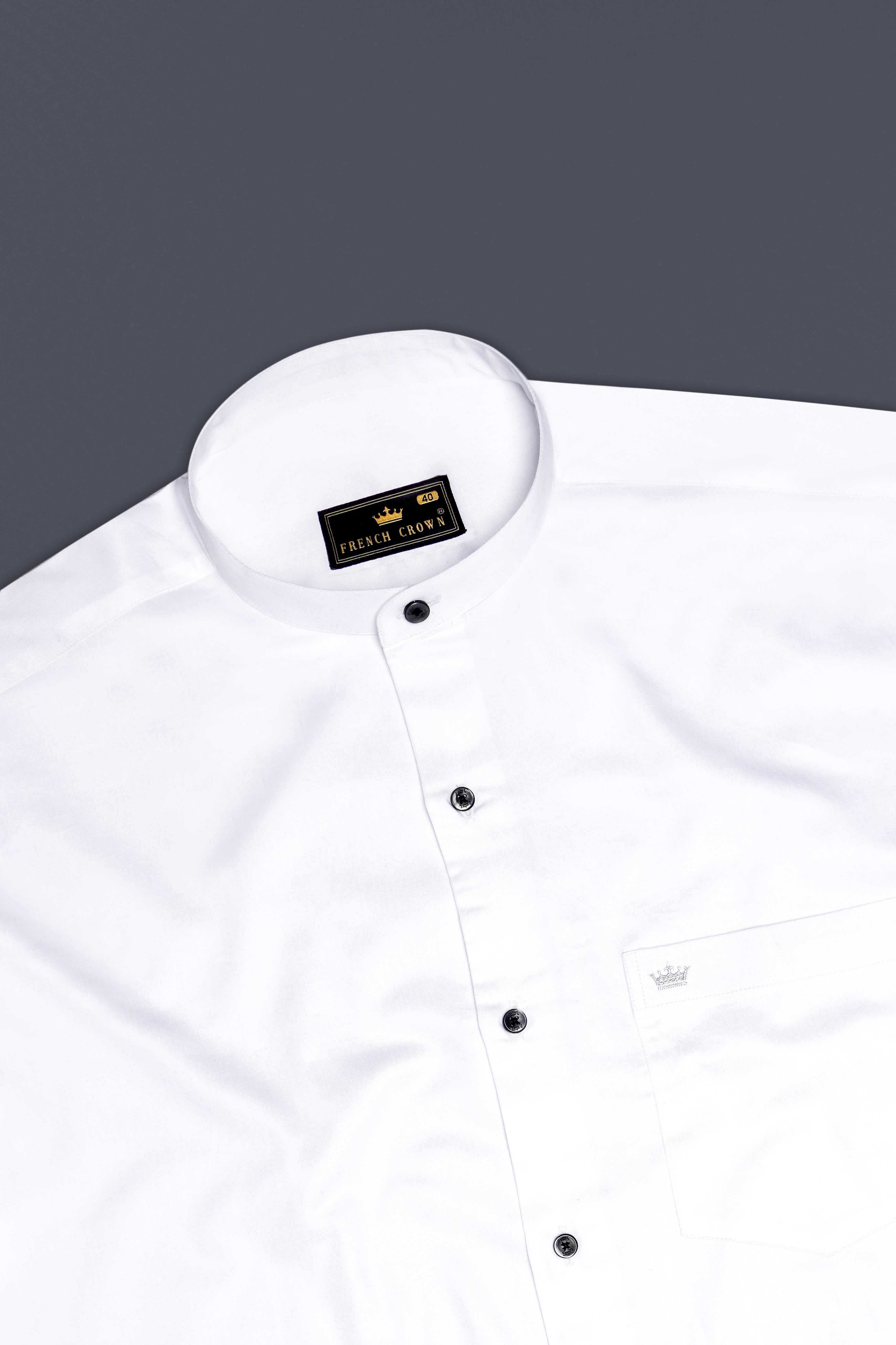 Bright White Super Soft Giza Cotton Evening Shirt