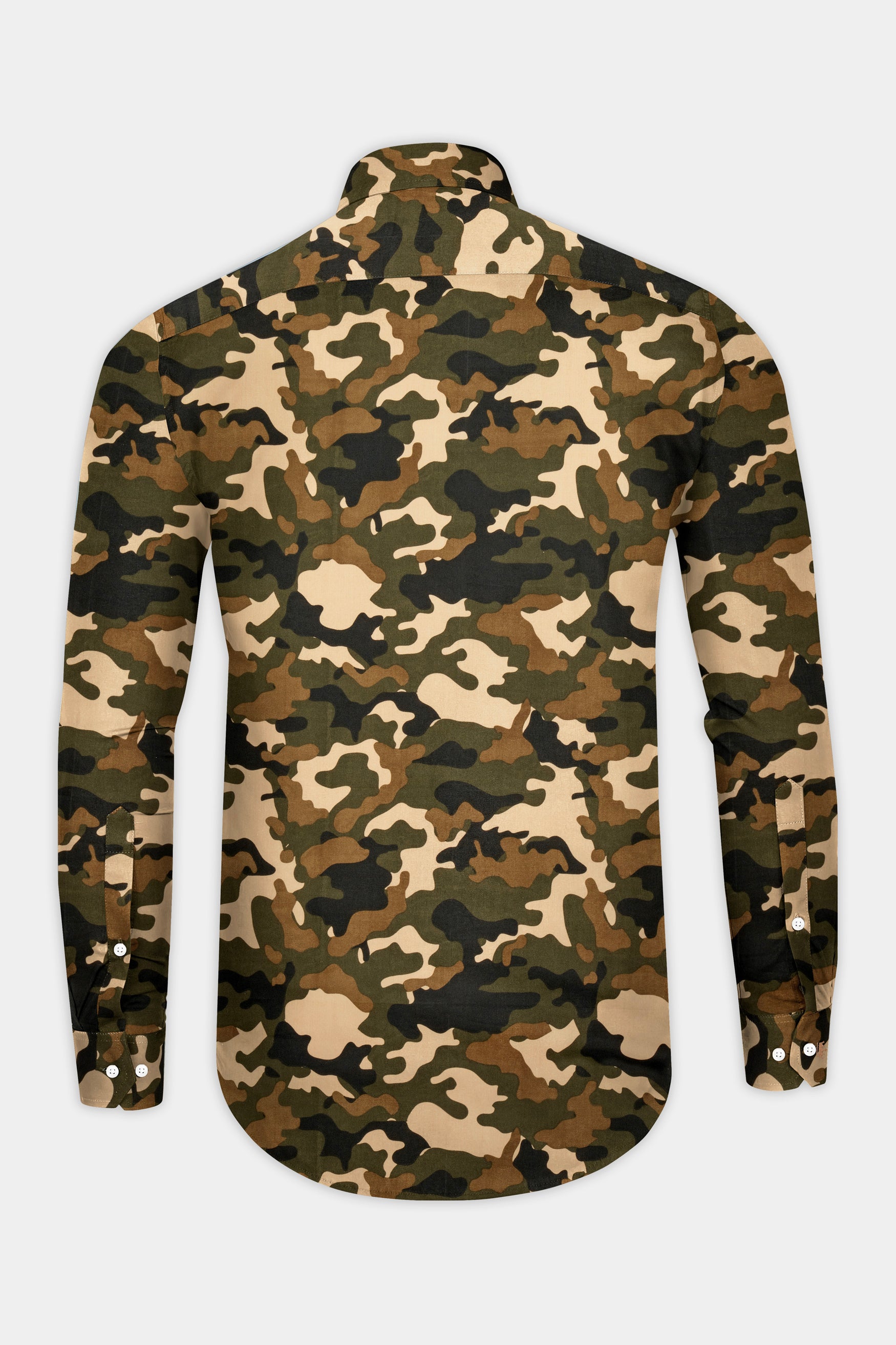 Camouflage Military Print Royal Oxford Shirt