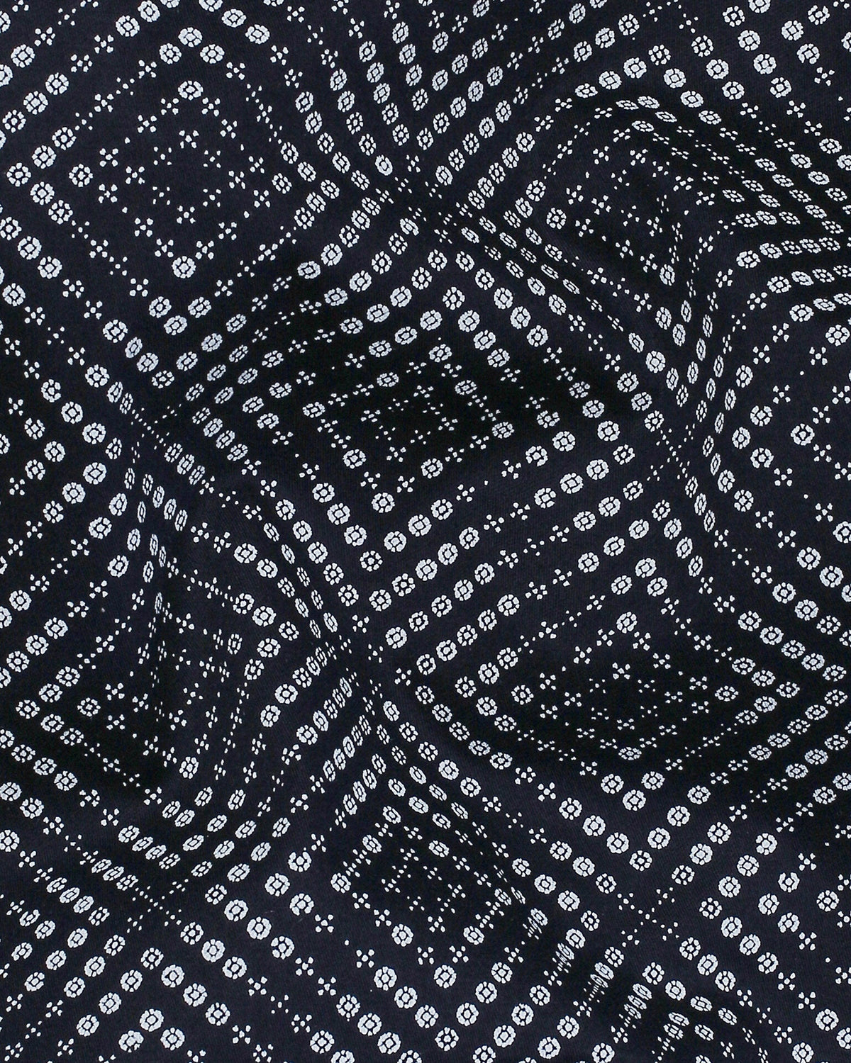 Navy Micro Printed Premium Satin Shirt