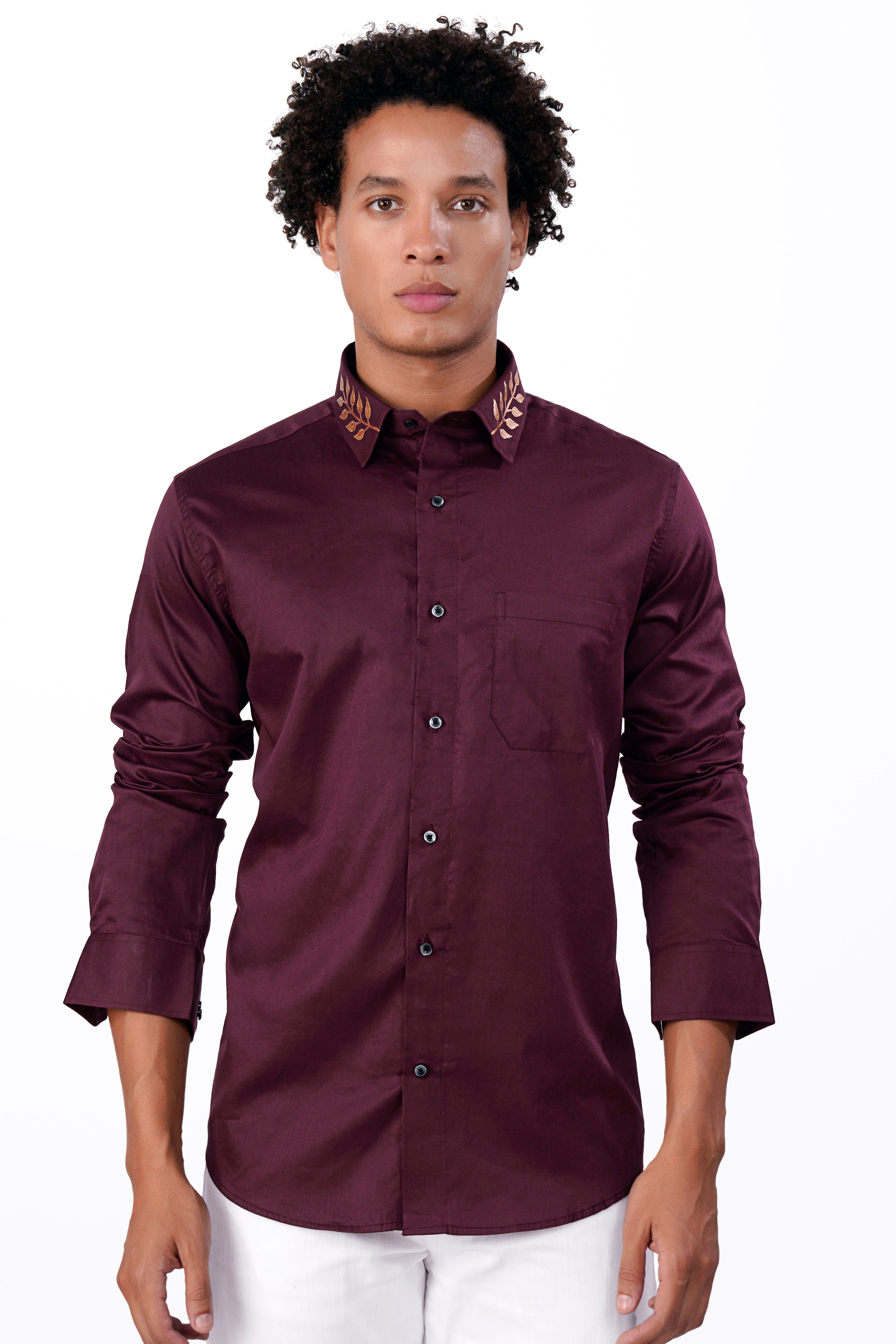 Wine Berry Leaves Hand Painted Super Soft Premium Giza Cotton Designer Shirt 4608-BLK-ART01-38, 4608-BLK-ART01-H-38, 4608-BLK-ART01-39, 4608-BLK-ART01-H-39, 4608-BLK-ART01-40, 4608-BLK-ART01-H-40, 4608-BLK-ART01-42, 4608-BLK-ART01-H-42, 4608-BLK-ART01-44, 4608-BLK-ART01-H-44, 4608-BLK-ART01-46, 4608-BLK-ART01-H-46, 4608-BLK-ART01-48, 4608-BLK-ART01-H-48, 4608-BLK-ART01-50, 4608-BLK-ART01-H-50, 4608-BLK-ART01-52, 4608-BLK-ART01-H-52