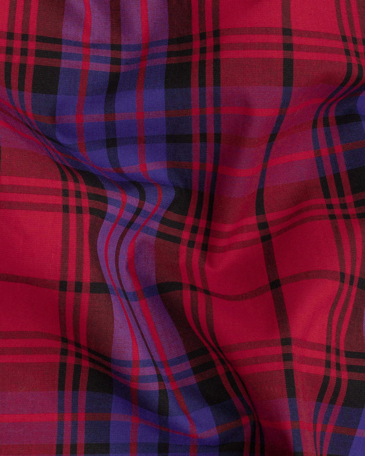 Maroon Flush Plaid Premium Cotton Shirt