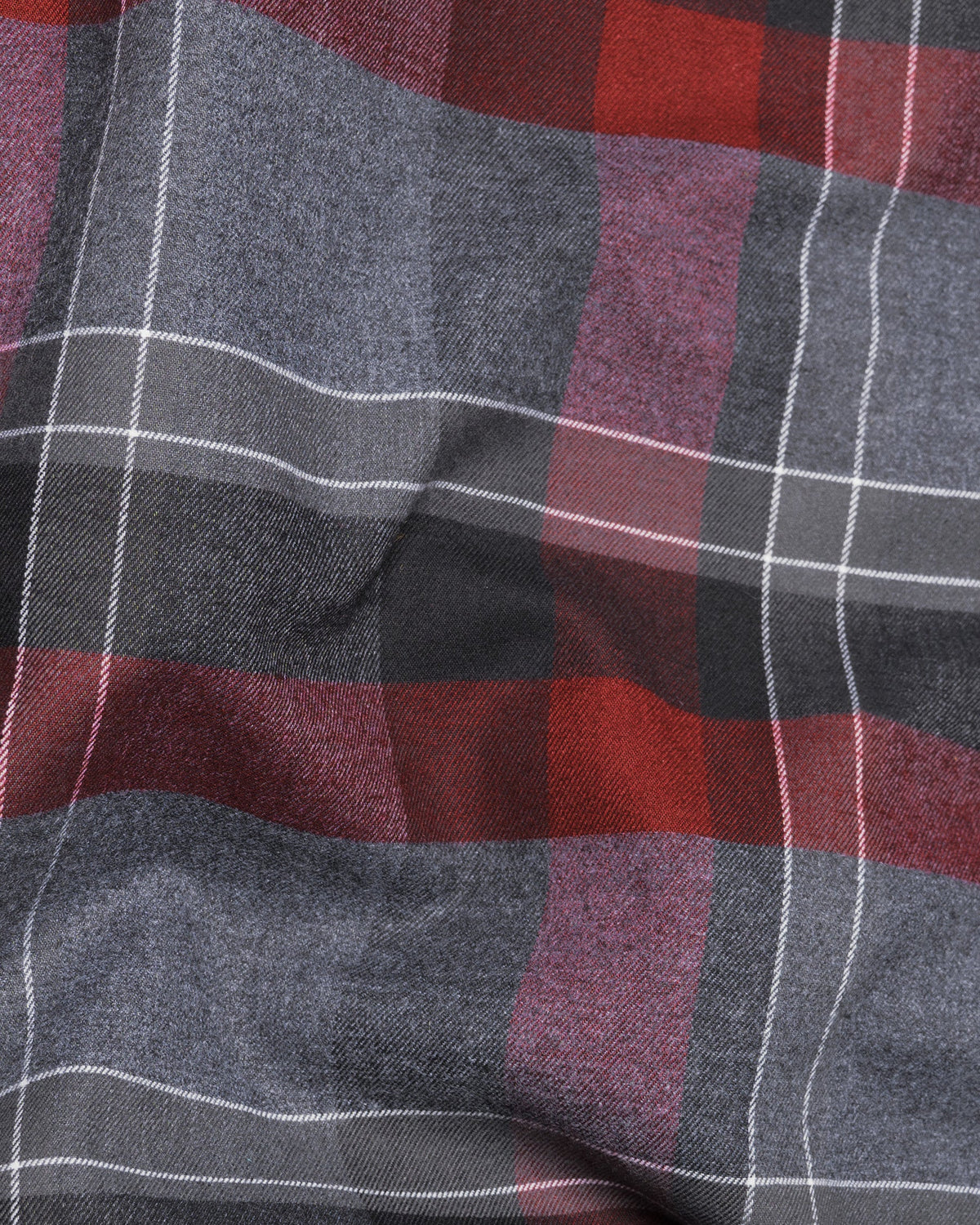 Shuttle Grey with Burnt Umber and Cosmic Plaid Flannel Shirt