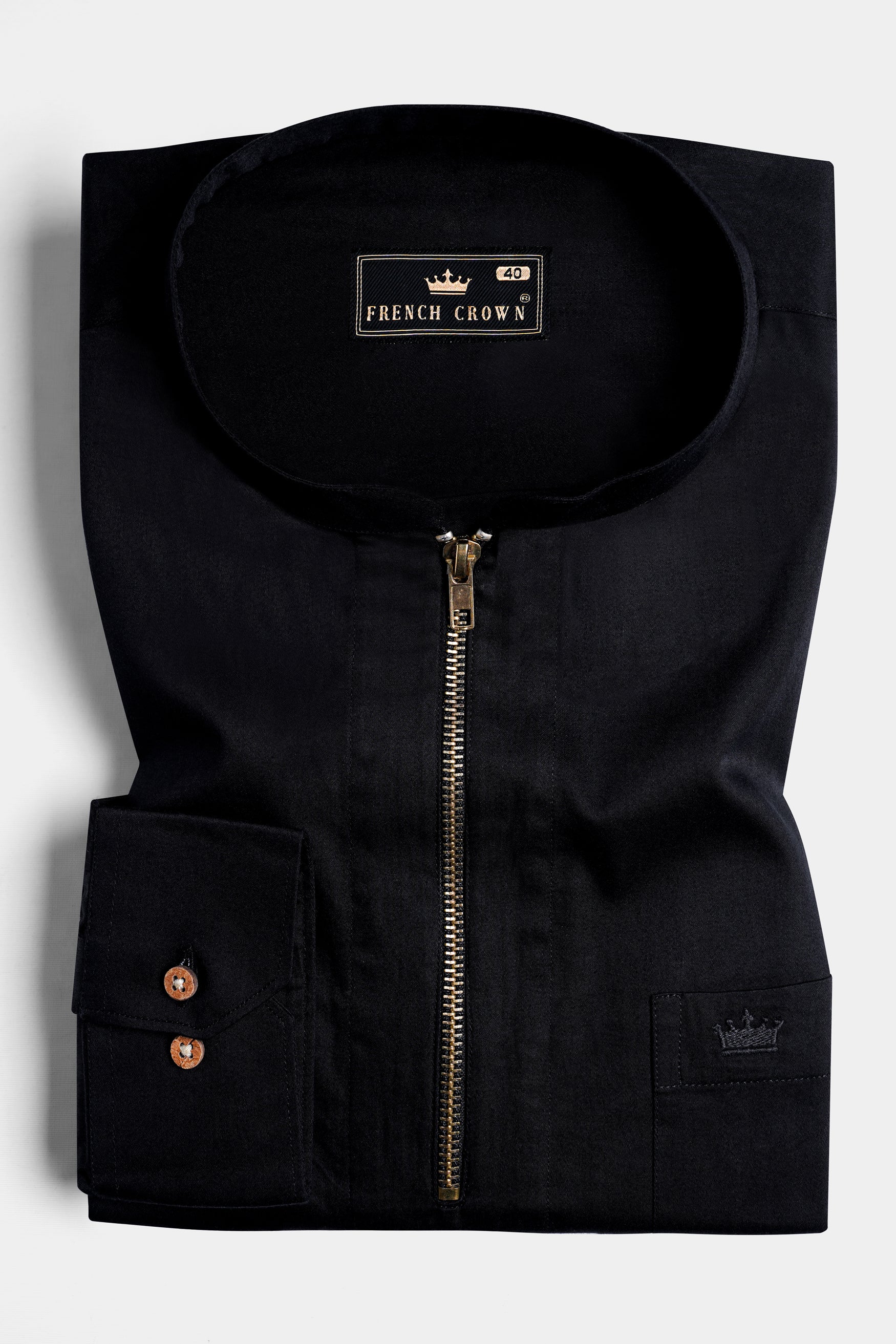 Delta Premium Black Zipper Hoodie - Delta Store