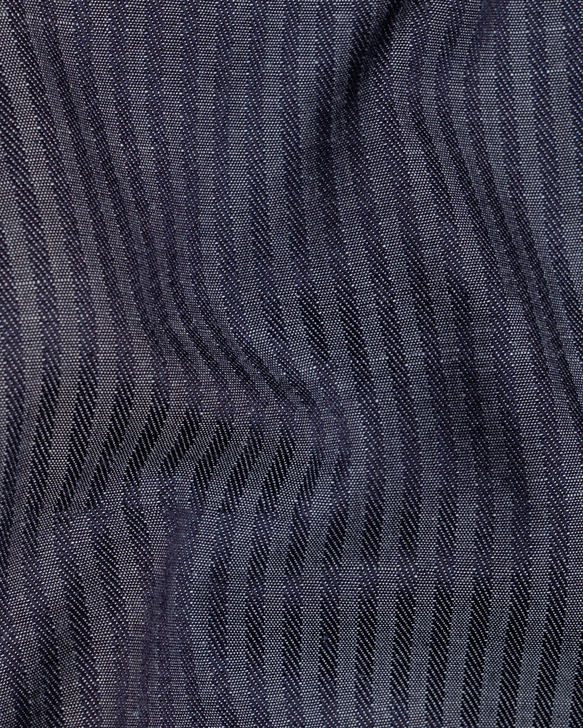Blue Striped Chambray Premium Cotton Shirt