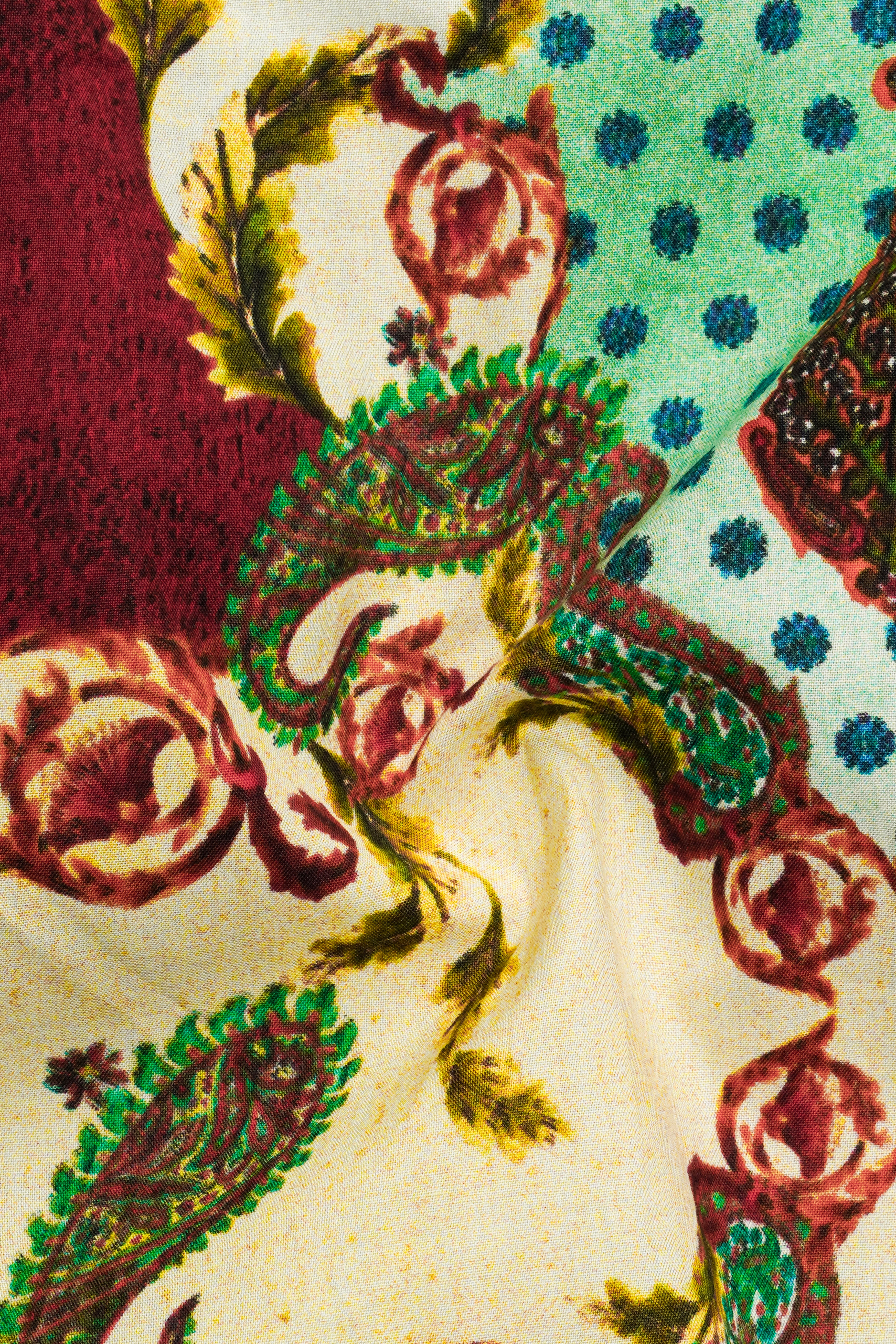 Early Dawn Quirky Printed Premium Satin Shirt