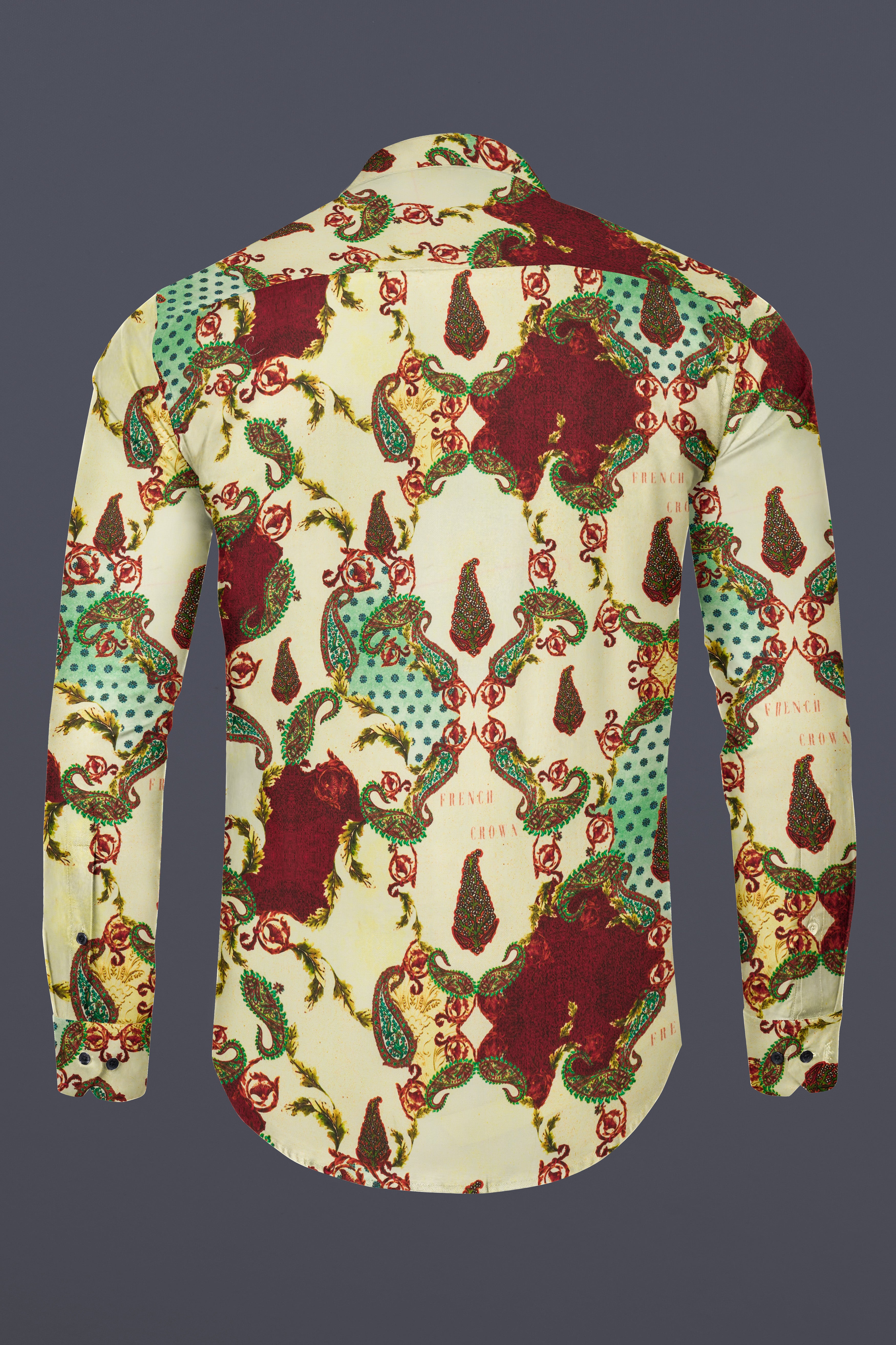 Early Dawn Quirky Printed Premium Satin Shirt