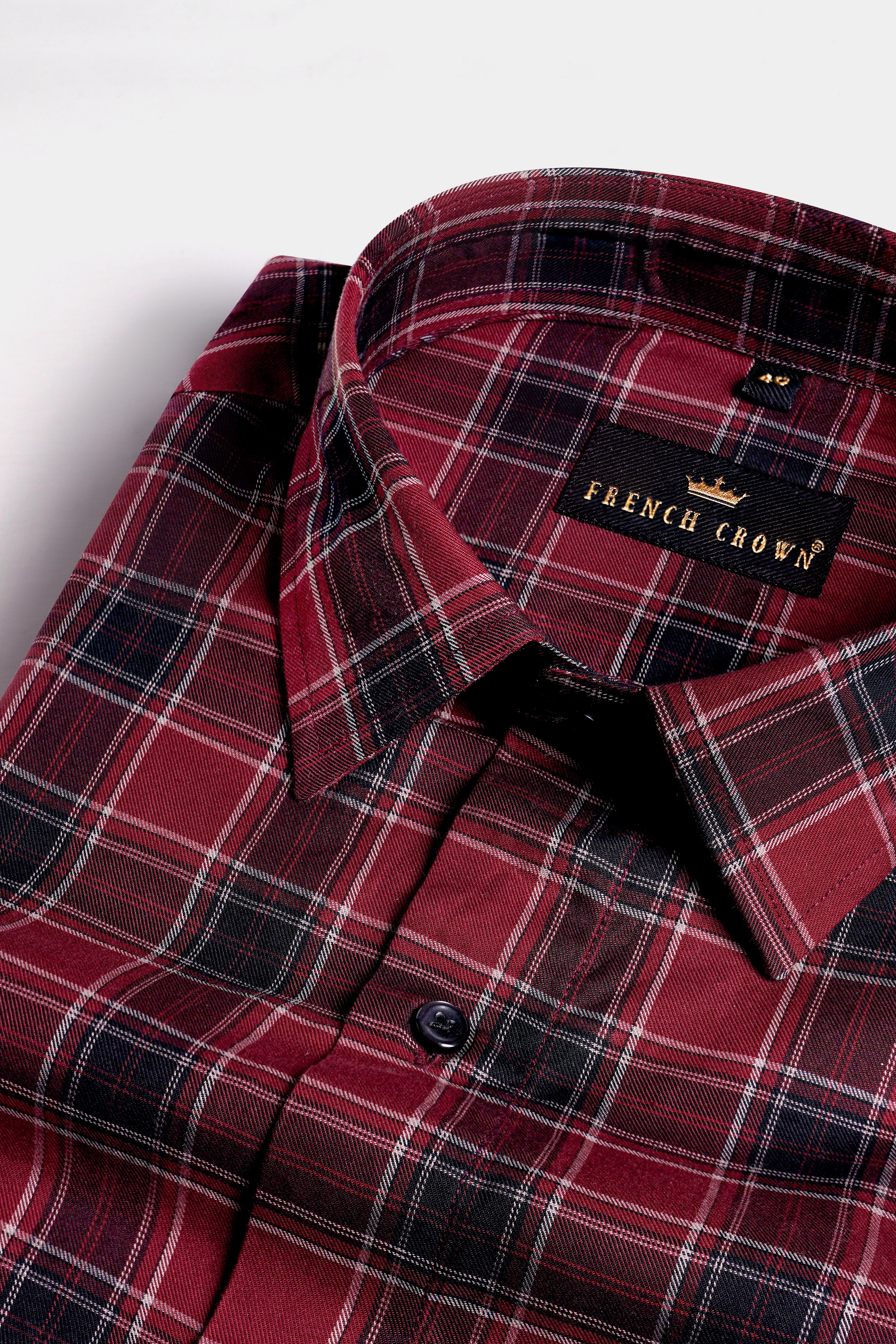 Claret Red Plaid with Funky Patchwork Twill Premium Cotton Designer Shirt 5662-BLK-E228-38, 5662-BLK-E228-H-38, 5662-BLK-E228-39, 5662-BLK-E228-H-39, 5662-BLK-E228-40, 5662-BLK-E228-H-40, 5662-BLK-E228-42, 5662-BLK-E228-H-42, 5662-BLK-E228-44, 5662-BLK-E228-H-44, 5662-BLK-E228-46, 5662-BLK-E228-H-46, 5662-BLK-E228-48, 5662-BLK-E228-H-48, 5662-BLK-E228-50, 5662-BLK-E228-H-50, 5662-BLK-E228-52, 5662-BLK-E228-H-52